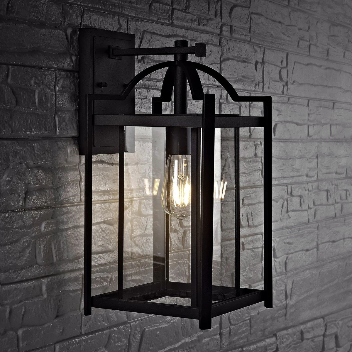 Safavieh Portar Outdoor Wall Lantern - Black