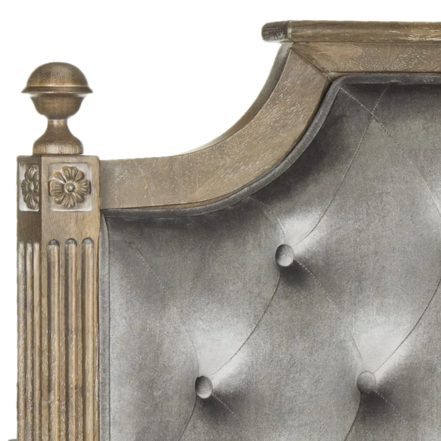 Safavieh Rustic Headboard Twin Size - Grey - Image 2