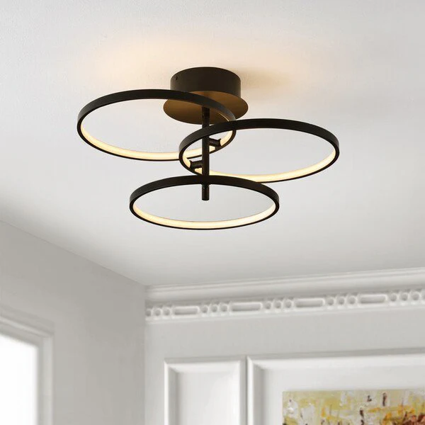 Safavieh Saretta Flush Mount - Matte Black