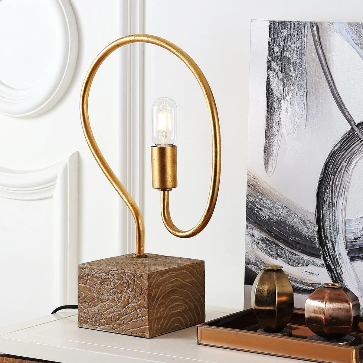 Safavieh Tori 19.25-Inch H Table Lamp - Gold