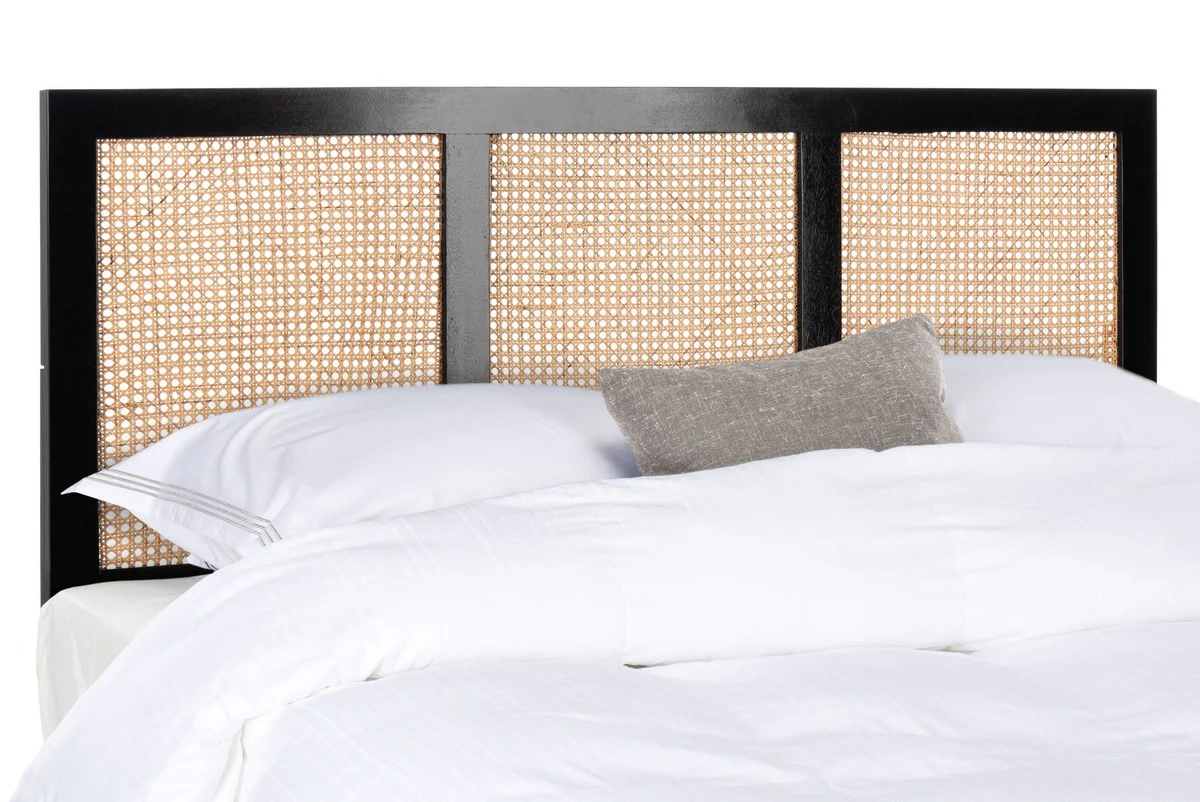 Safavieh Vienna Cane Headboard Queen Size - Black - Image 3