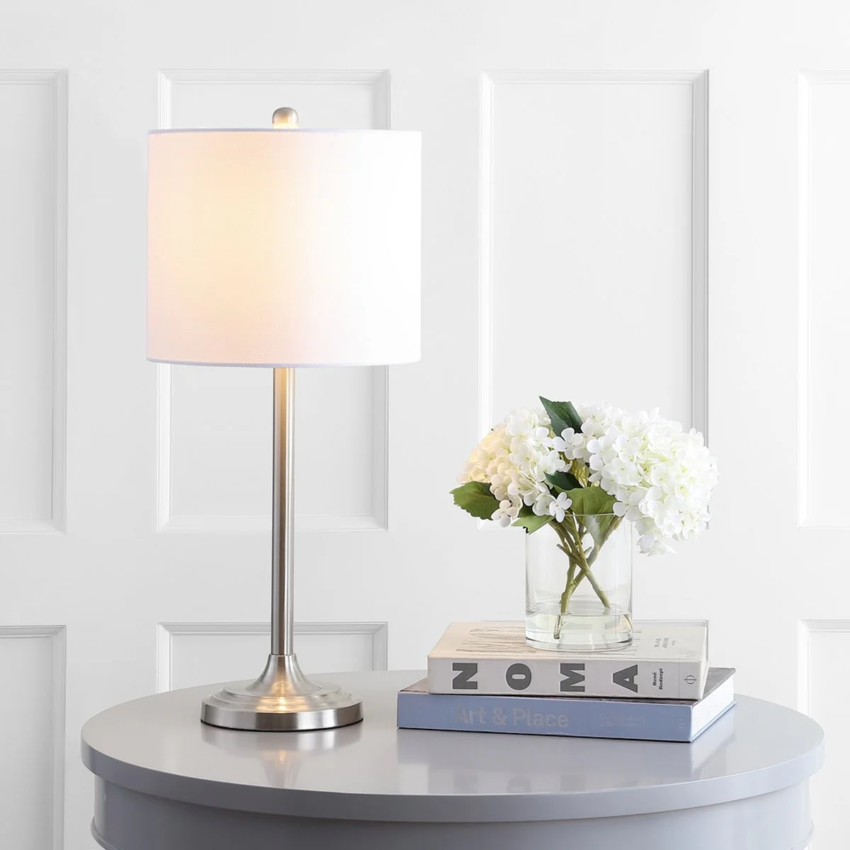 Safavieh Westin Table Lamp - Brush Nickel