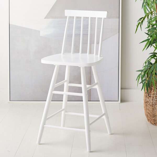Safavieh May Wood Counter Stool - White