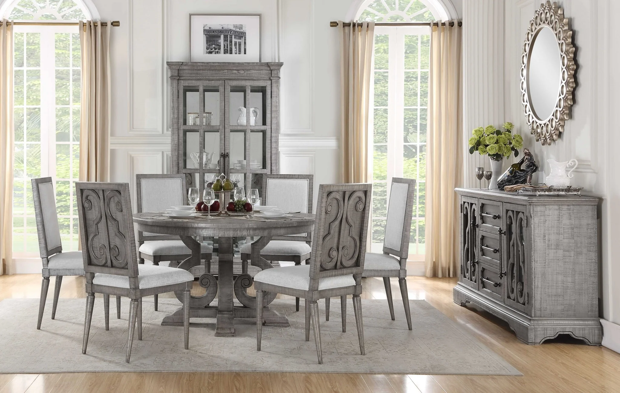 Salvaged Natural Wood Polyresin Dining Table By Homeroots - 347369