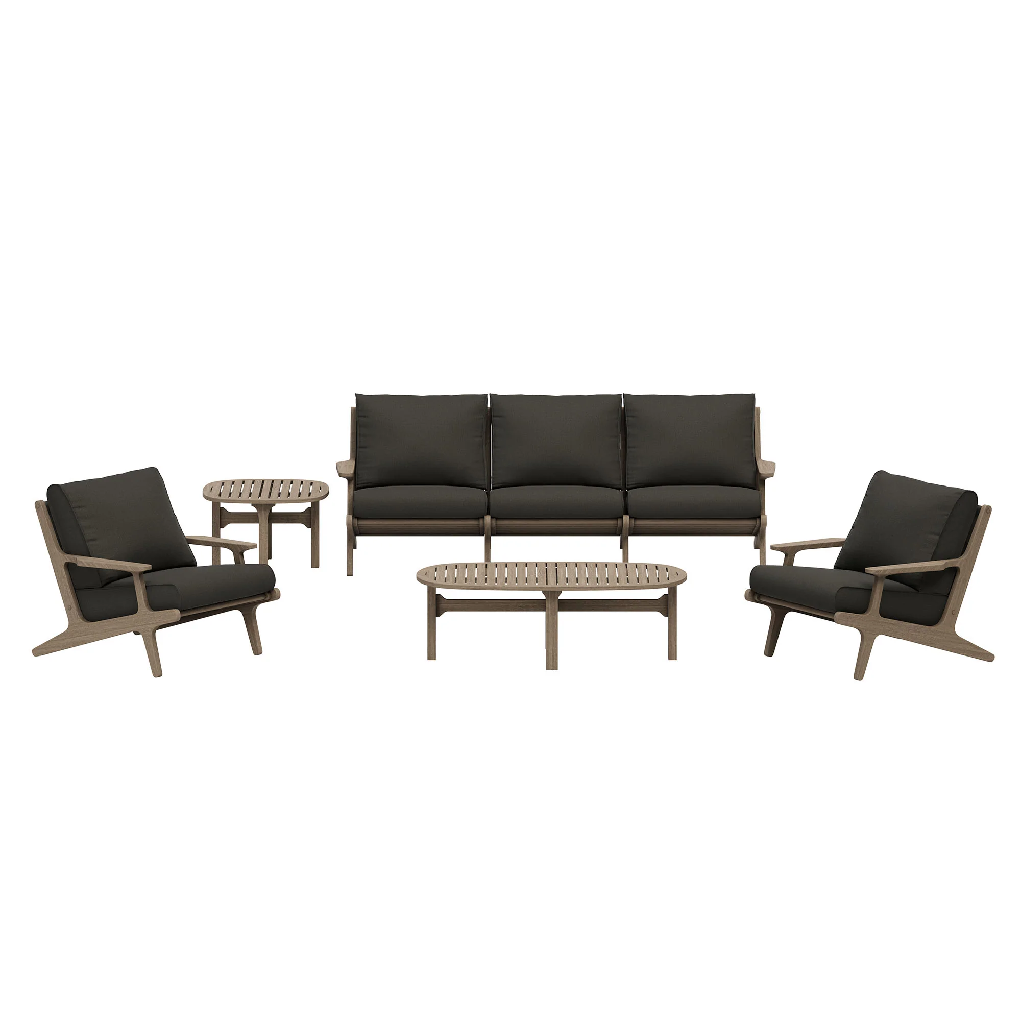 Saratoga 4-Piece Outdoor Patio Teak Wood Furniture Set by Modway - Image 2