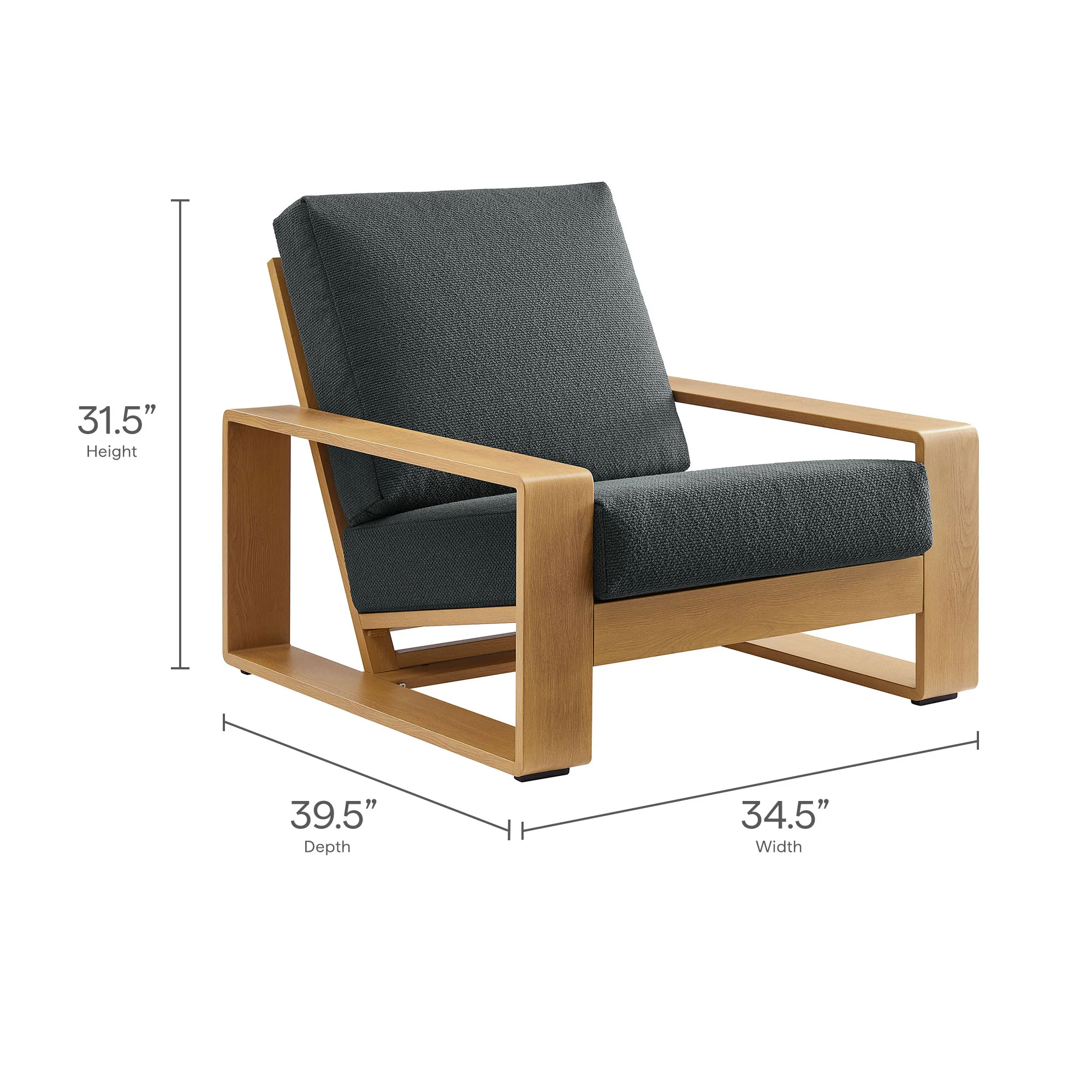 Saratoga 4-Piece Outdoor Patio Teak Wood Furniture Set by Modway - Image 30