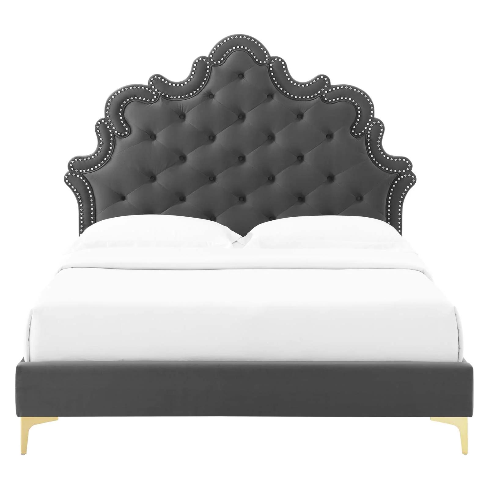 Sasha Button-Tufted Performance Velvet King Bed By Modway - MOD-6832 - Image 7