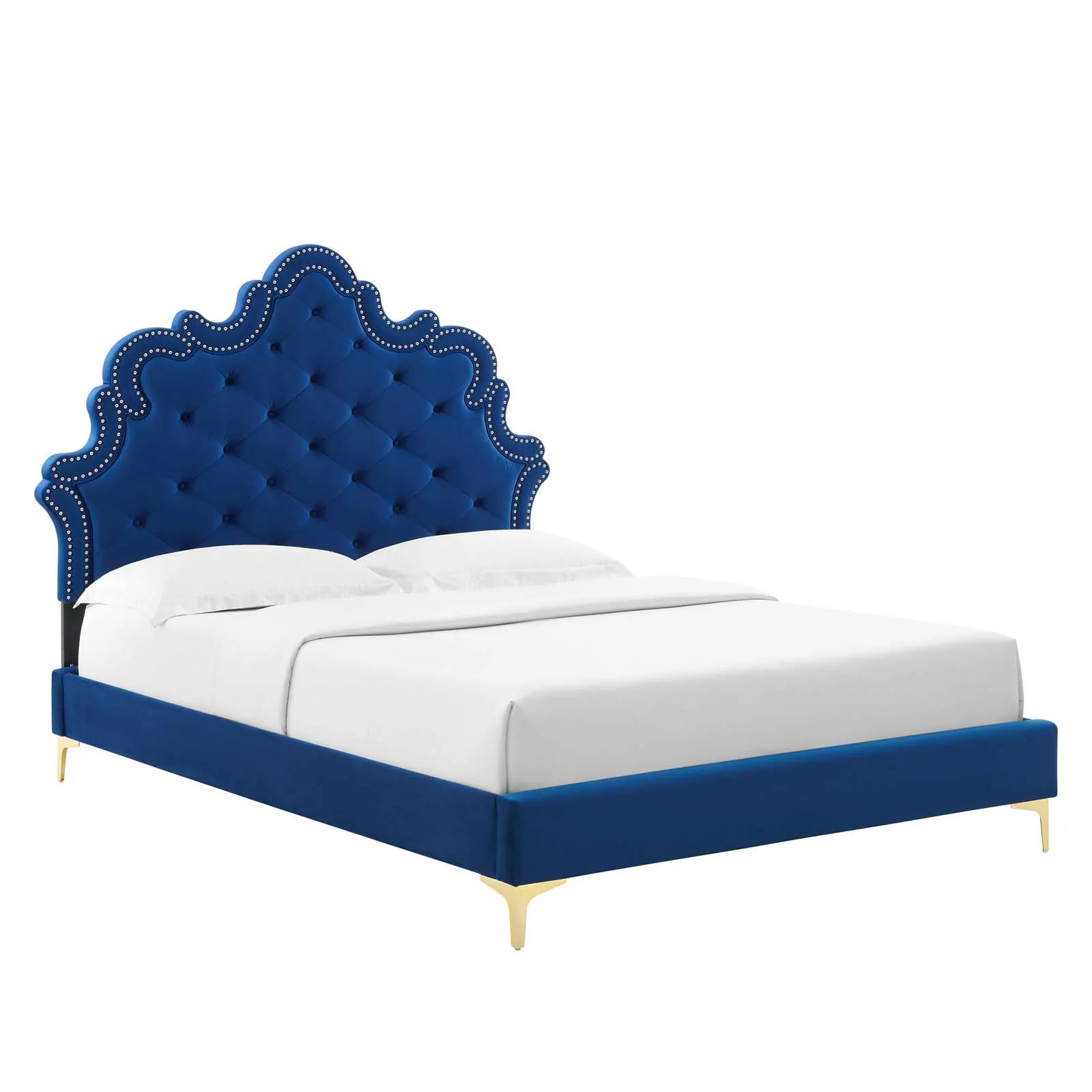 Sasha Button-Tufted Performance Velvet Queen Bed By Modway - MOD-6817 - Image 24