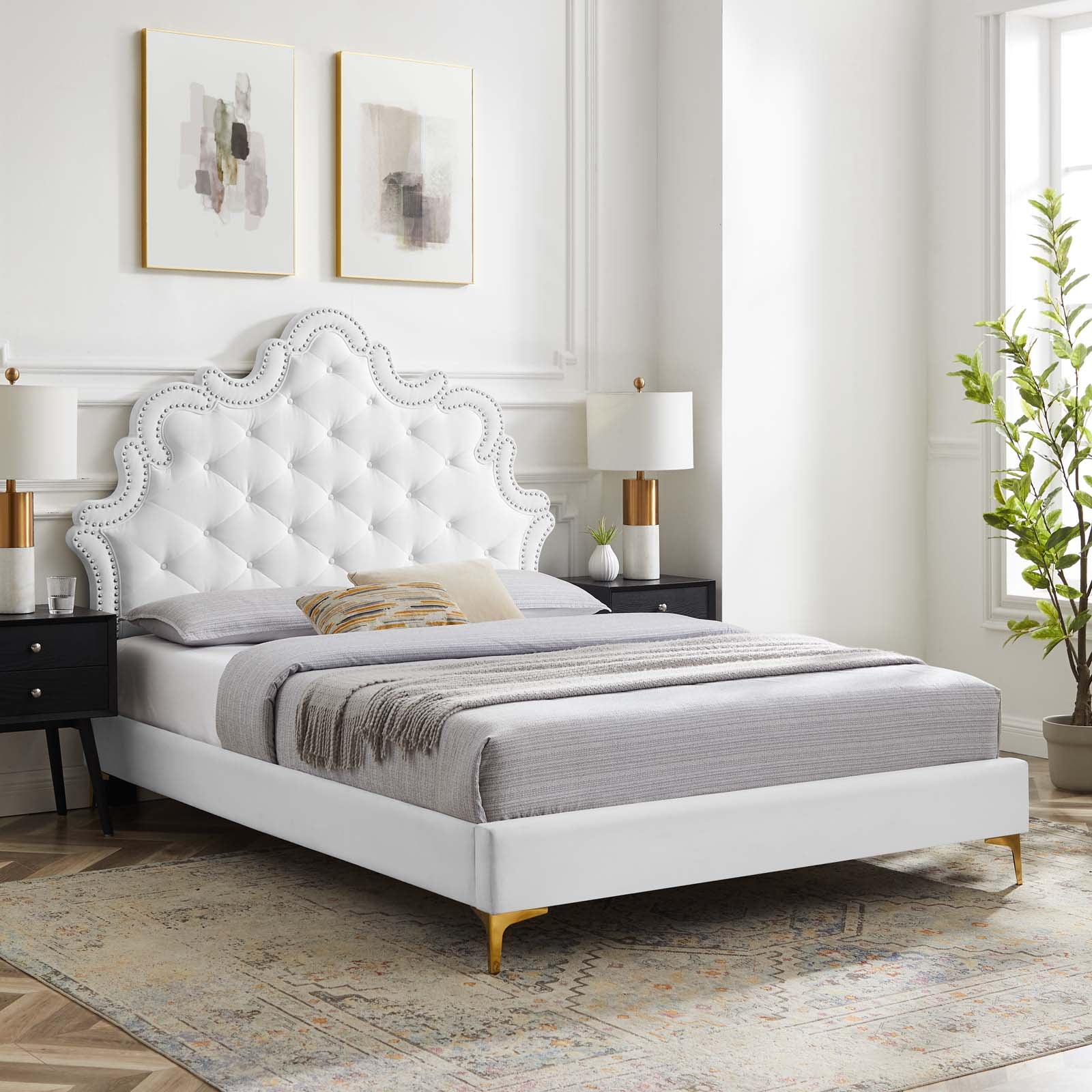 Sasha Button-Tufted Performance Velvet Twin Bed By Modway - MOD-6787 - Image 37