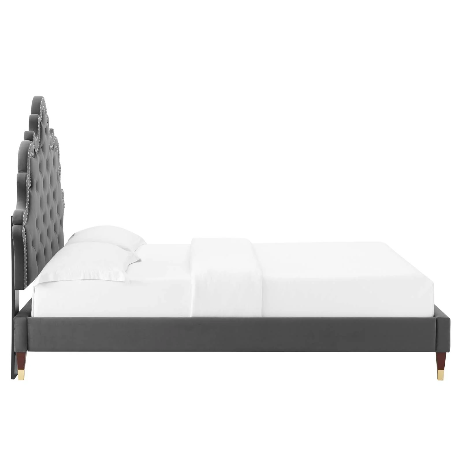 Sasha Button-Tufted Performance Velvet Twin Bed By Modway - MOD-6792 - Image 6