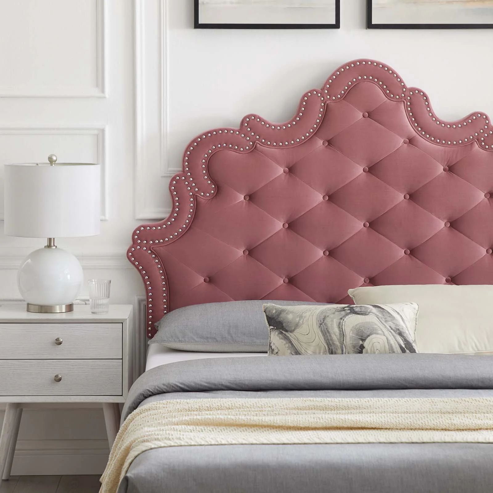 Sasha Button-Tufted Performance Velvet Twin Bed By Modway - MOD-6797 - Image 13