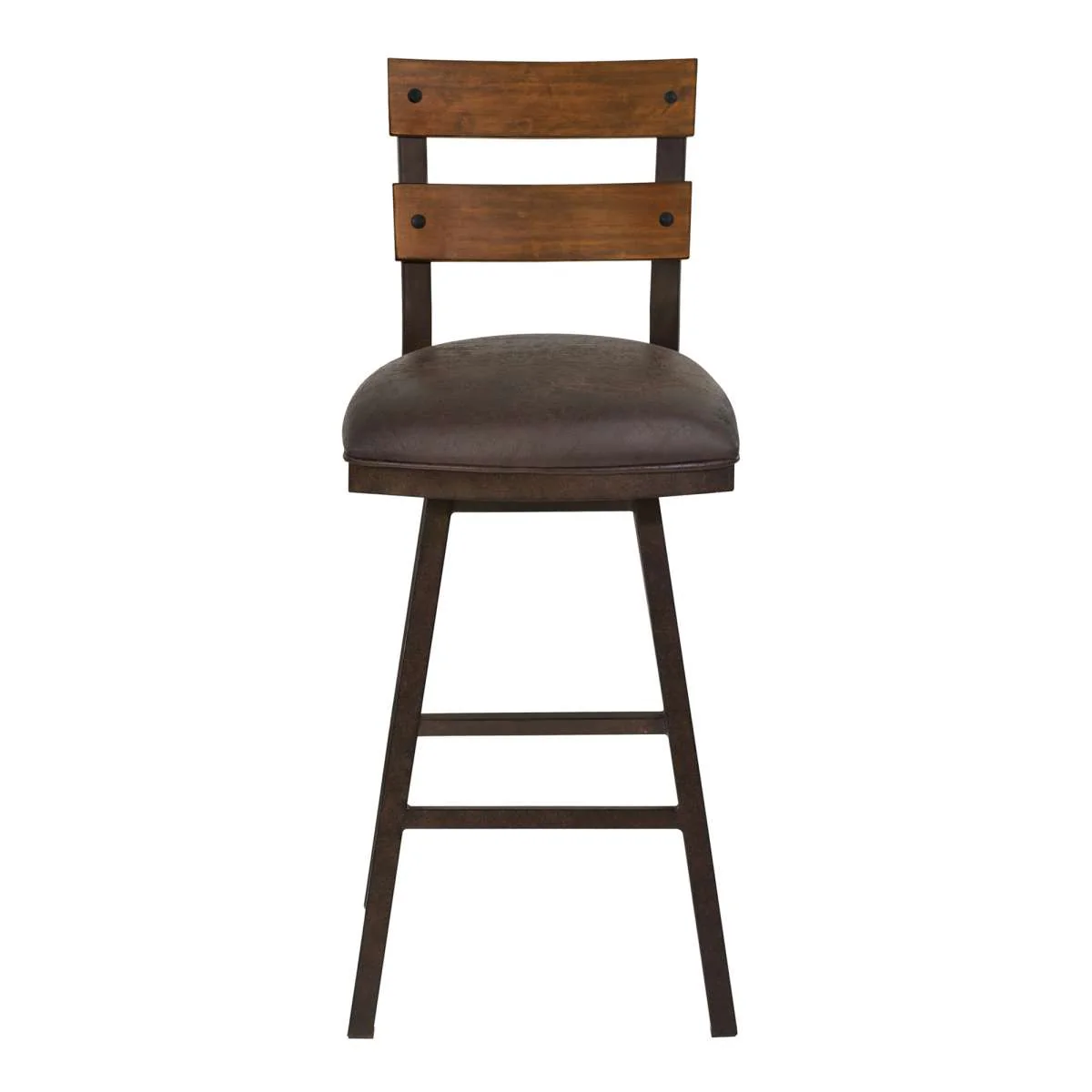 Saugus 30" Bar Height Metal Swivel Barstool By Armen Living - Image 3