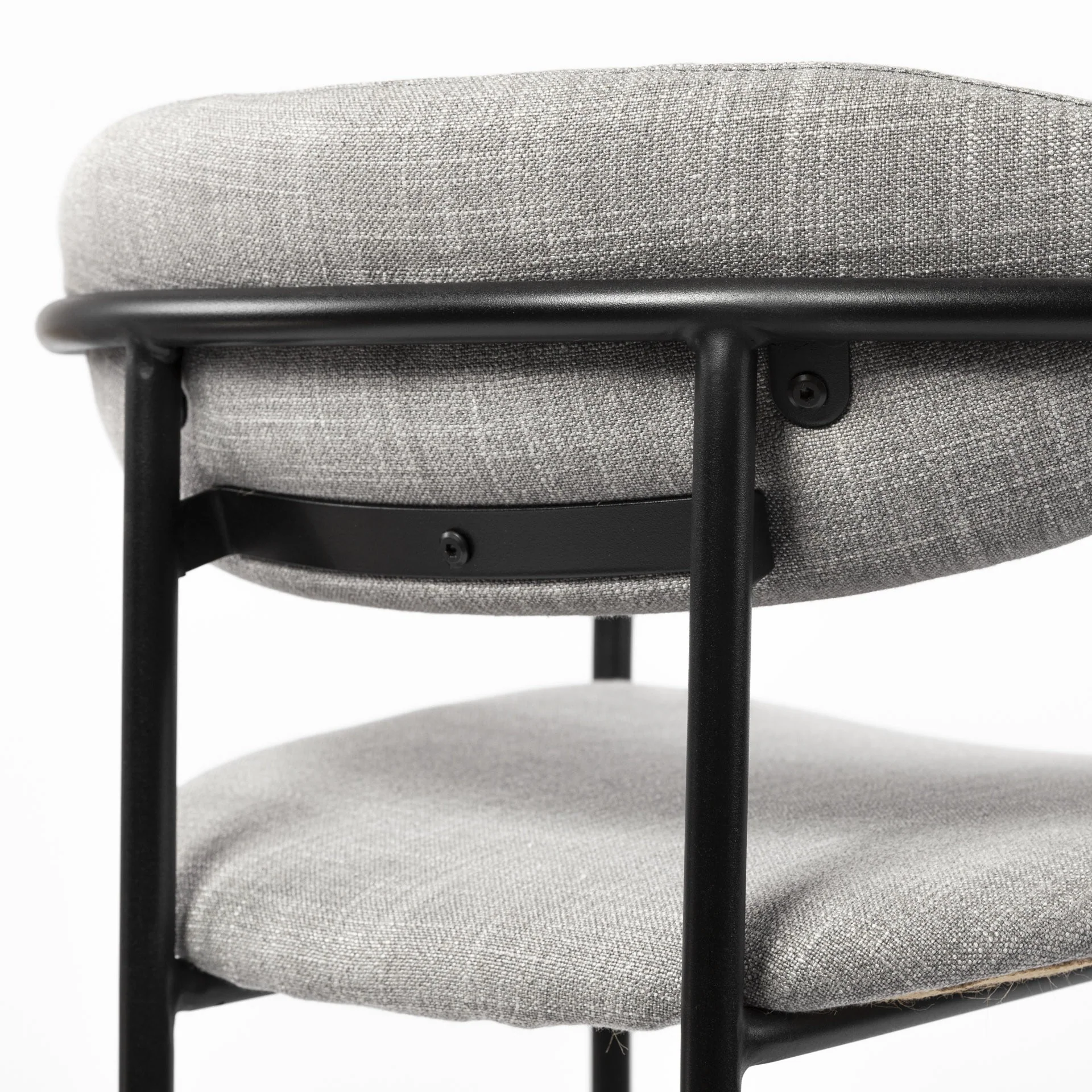 Set Of 2 Black And Heathered Gray Dining Chairs By Homeroots - Image 9