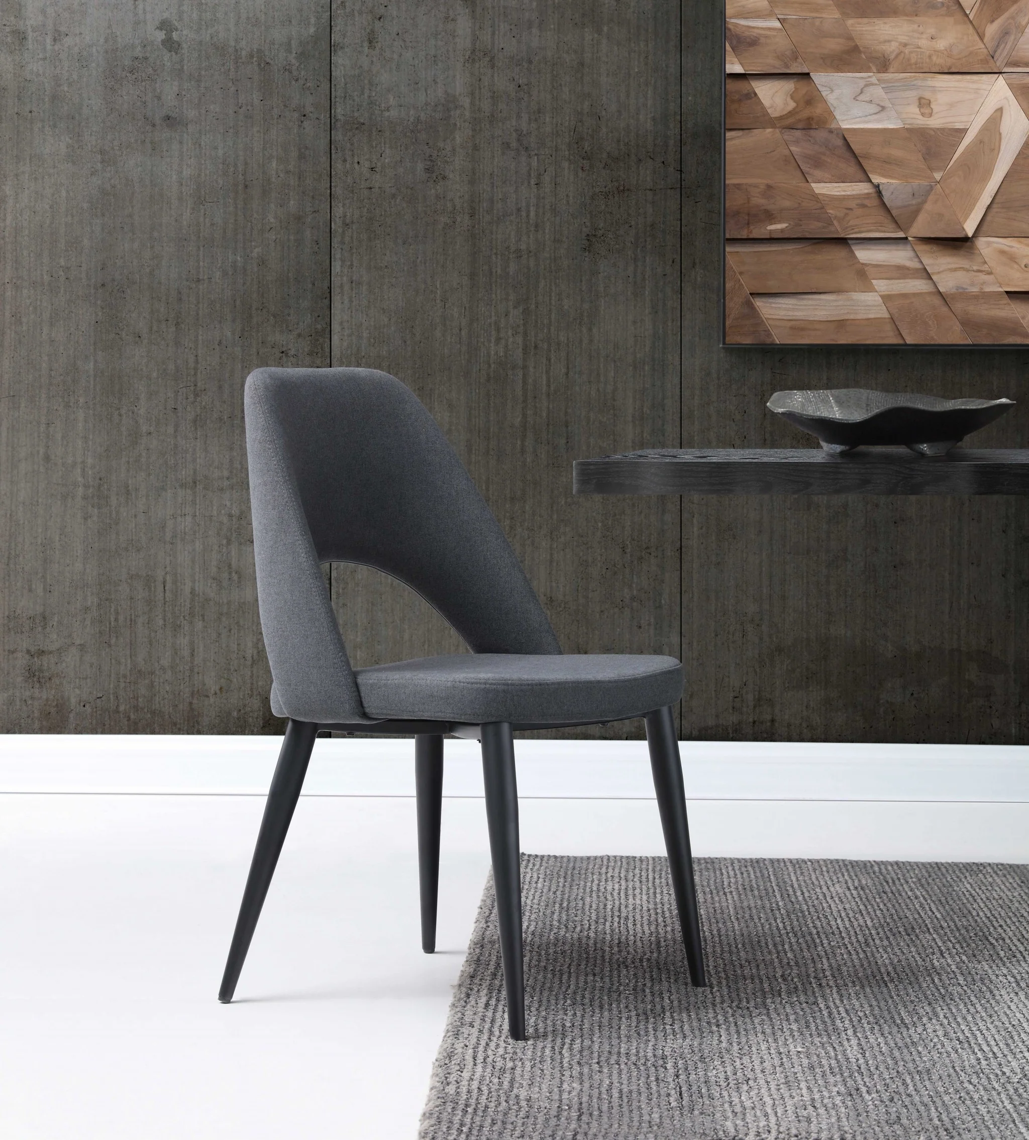 Set Of 2 Blue Faux Leather Metal Dining Chairs By Homeroots