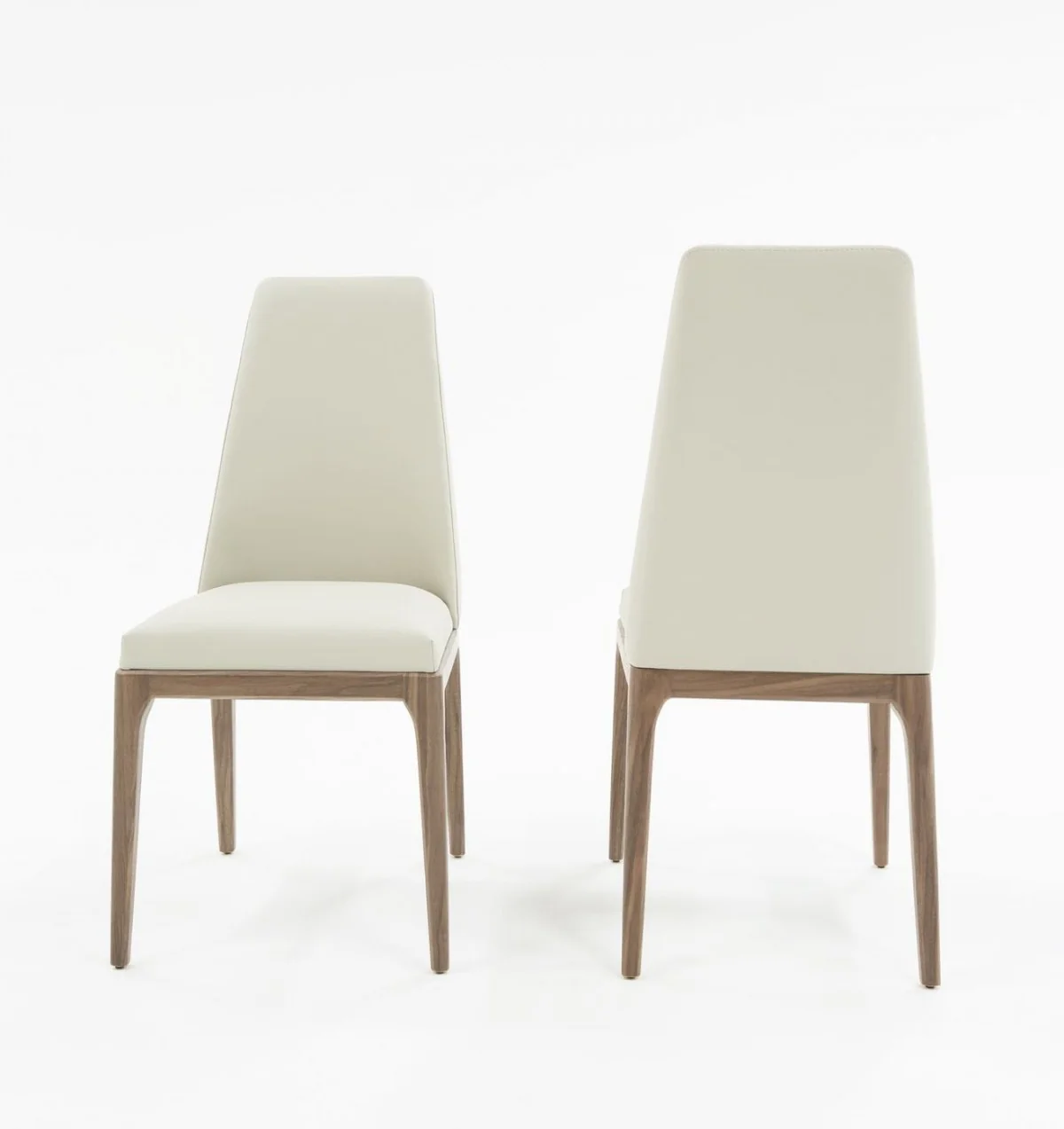 Set of Two Gray Walnut Dining Chairs By Homeroots