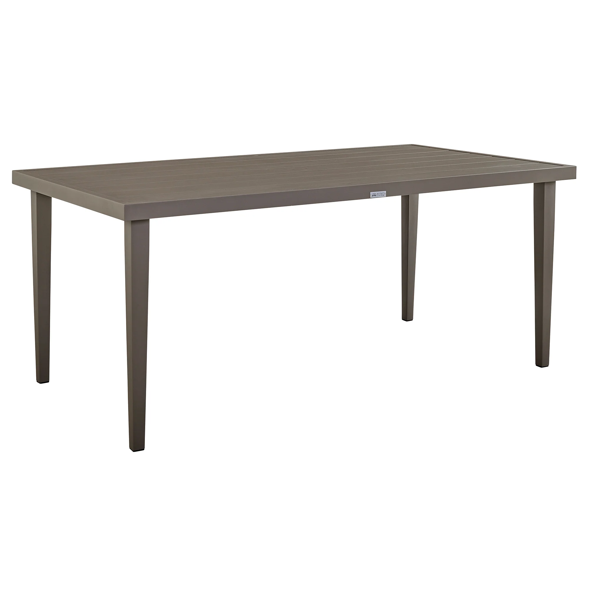 Silvana 7 Piece Gray Aluminum Outdoor Dining Set with Gray Fabric By Armen Living - Image 6