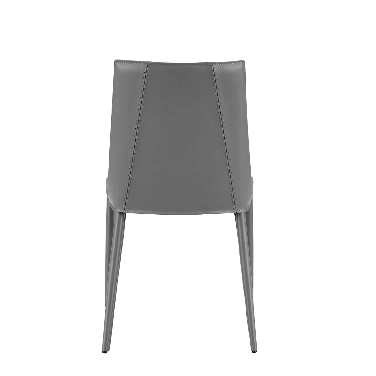 Sleek All Black Faux Leather Dining Or Side Chair By Homeroots - Image 19