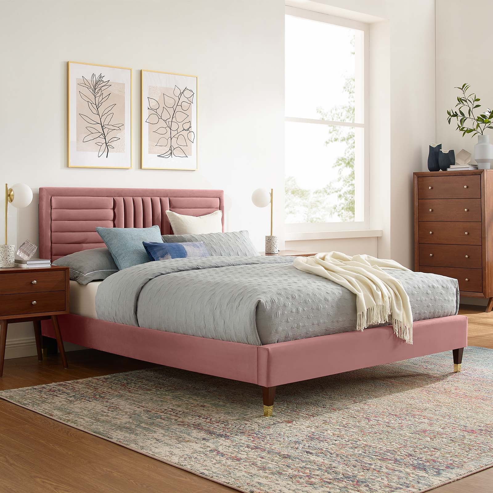 Sofia Channel Tufted Performance Velvet Full Platform Bed By Modway - MOD-6995 - Image 16