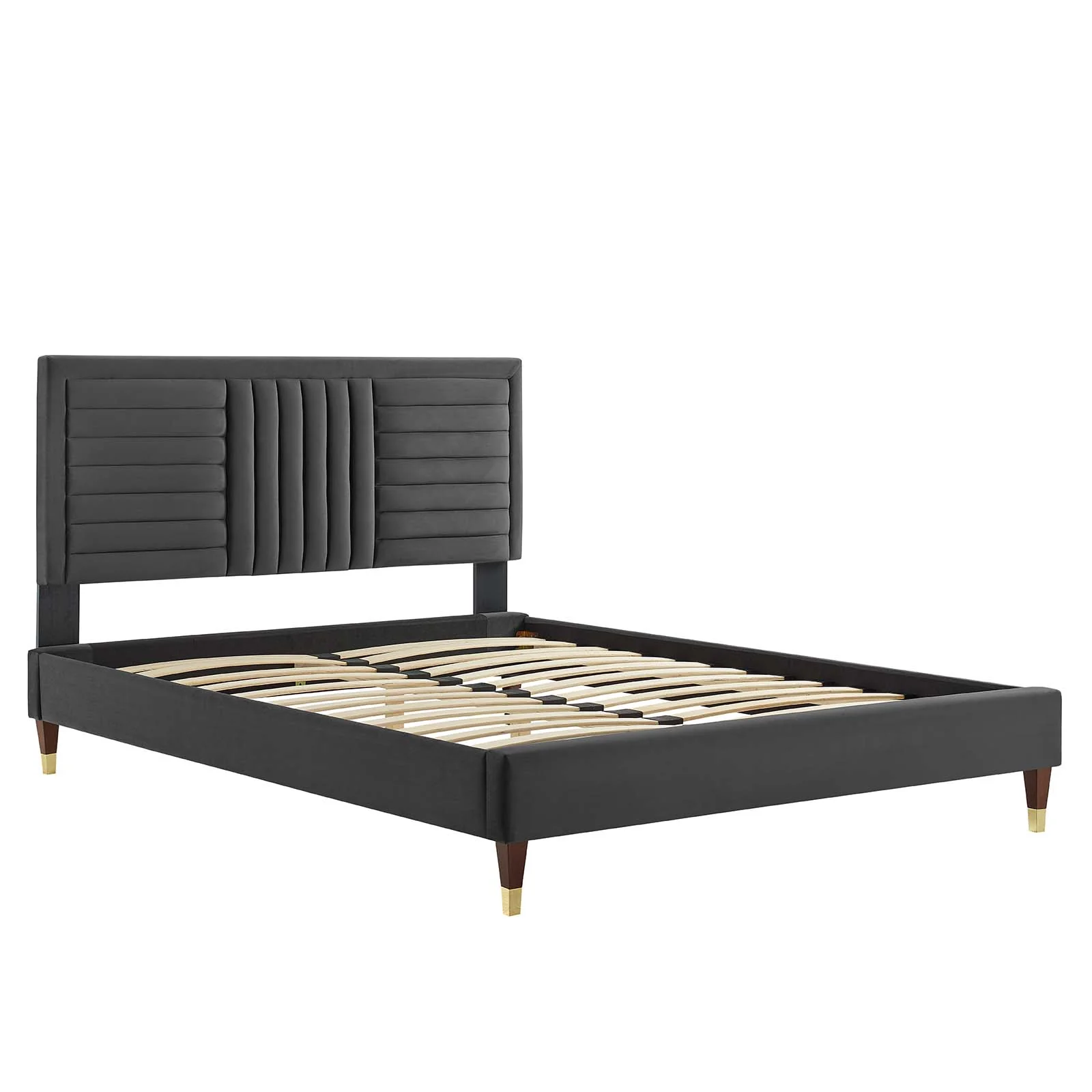 Sofia Channel Tufted Performance Velvet Full Platform Bed By Modway - MOD-6995 - Image 5