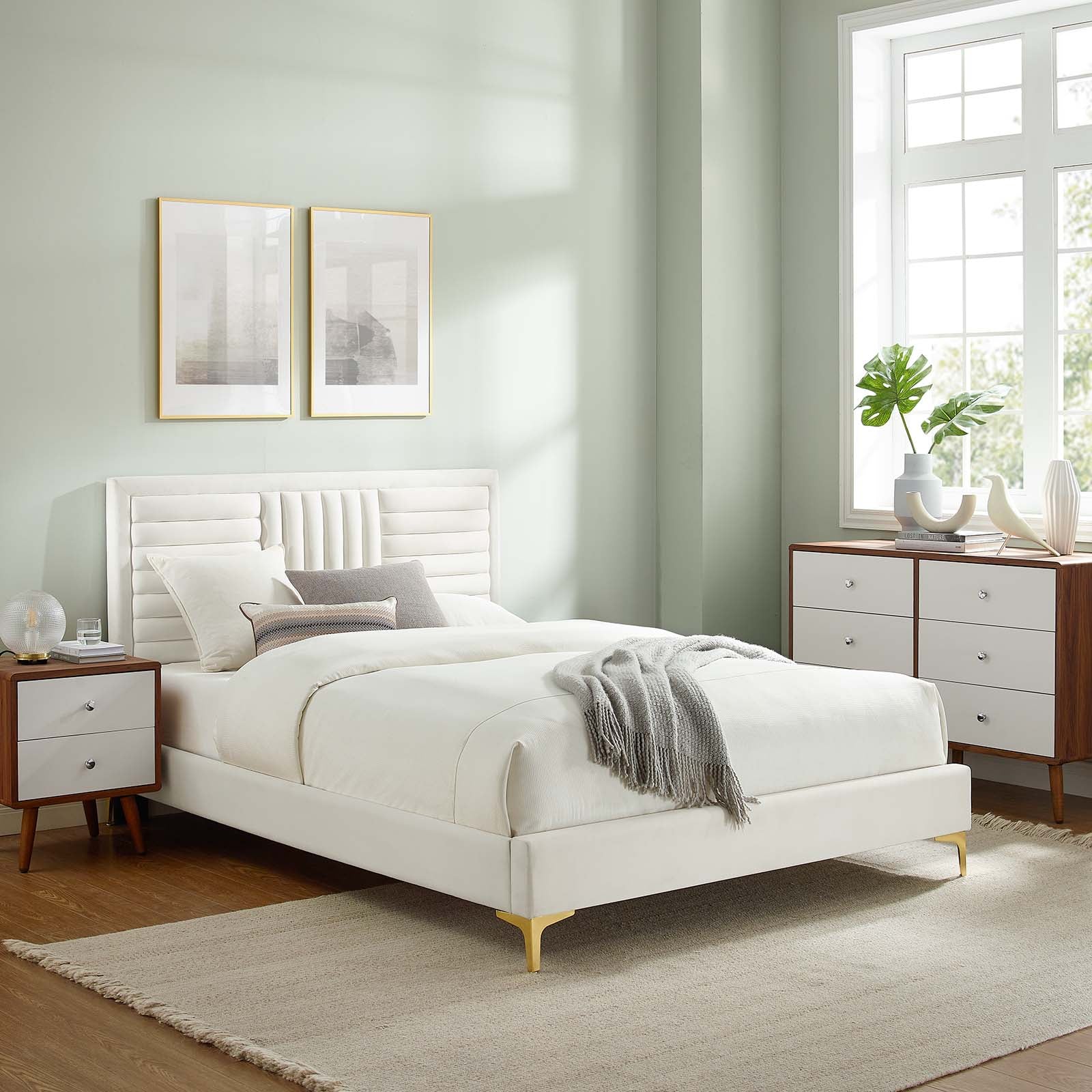 Sofia Channel Tufted Performance Velvet Full Platform Bed By Modway - MOD-7003 - Image 32