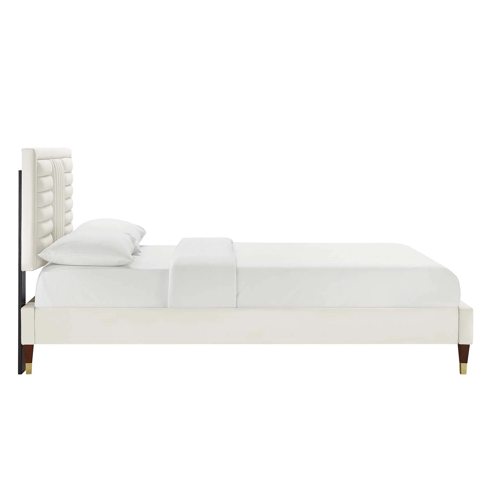 Sofia Channel Tufted Performance Velvet King Platform Bed By Modway - MOD-7007 - Image 26