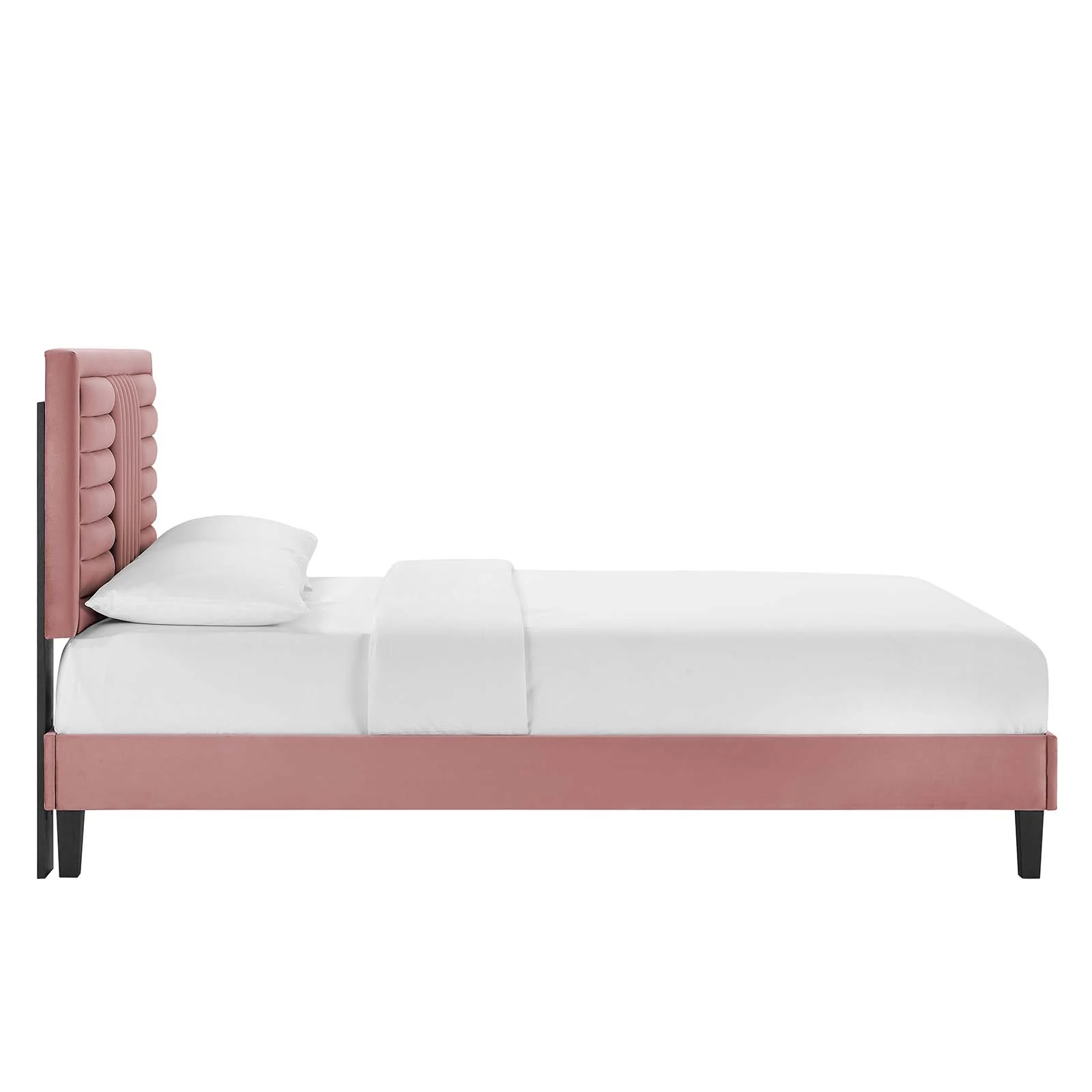 Sofia Channel Tufted Performance Velvet King Platform Bed By Modway - MOD-7011 - Image 11