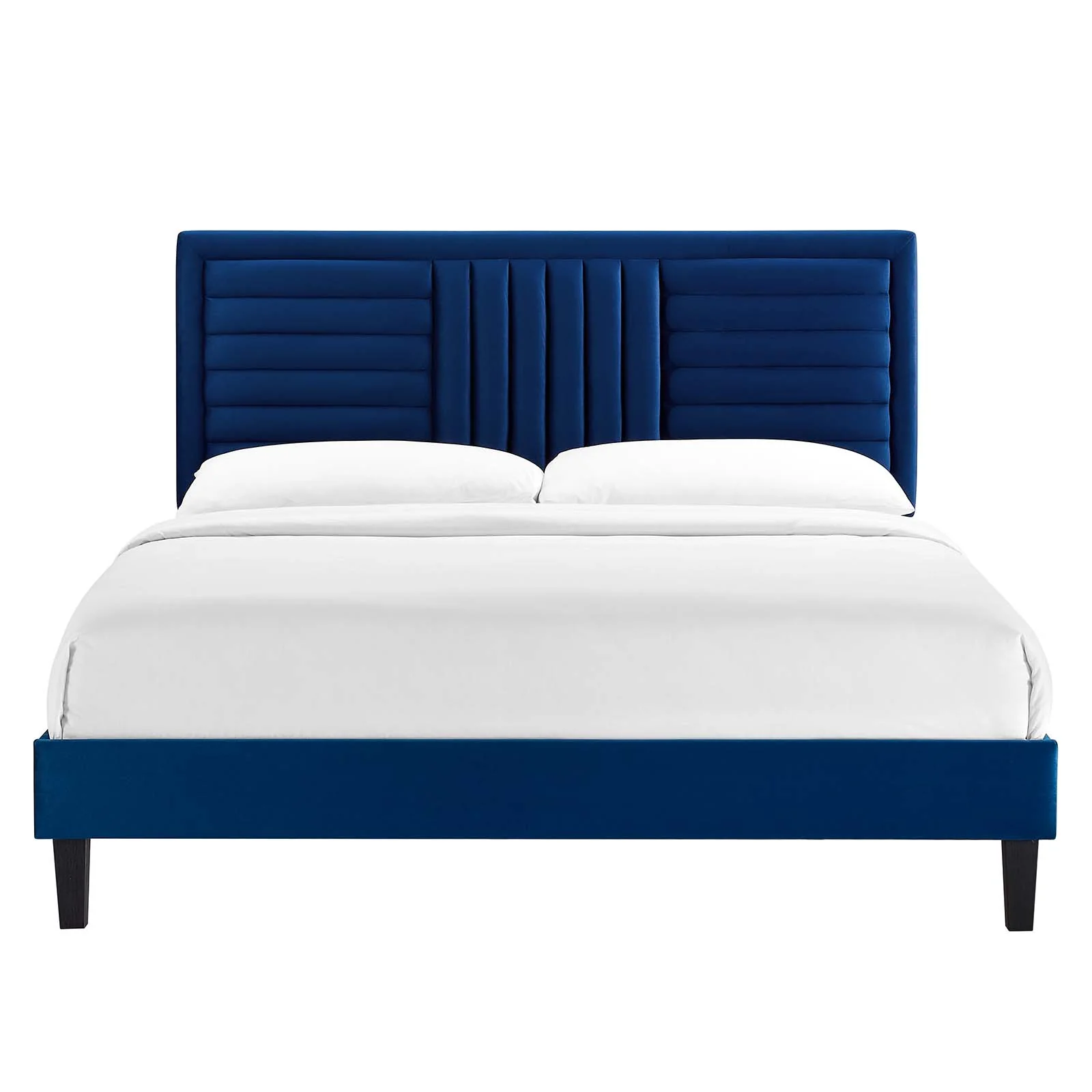 Sofia Channel Tufted Performance Velvet King Platform Bed By Modway - MOD-7011 - Image 18