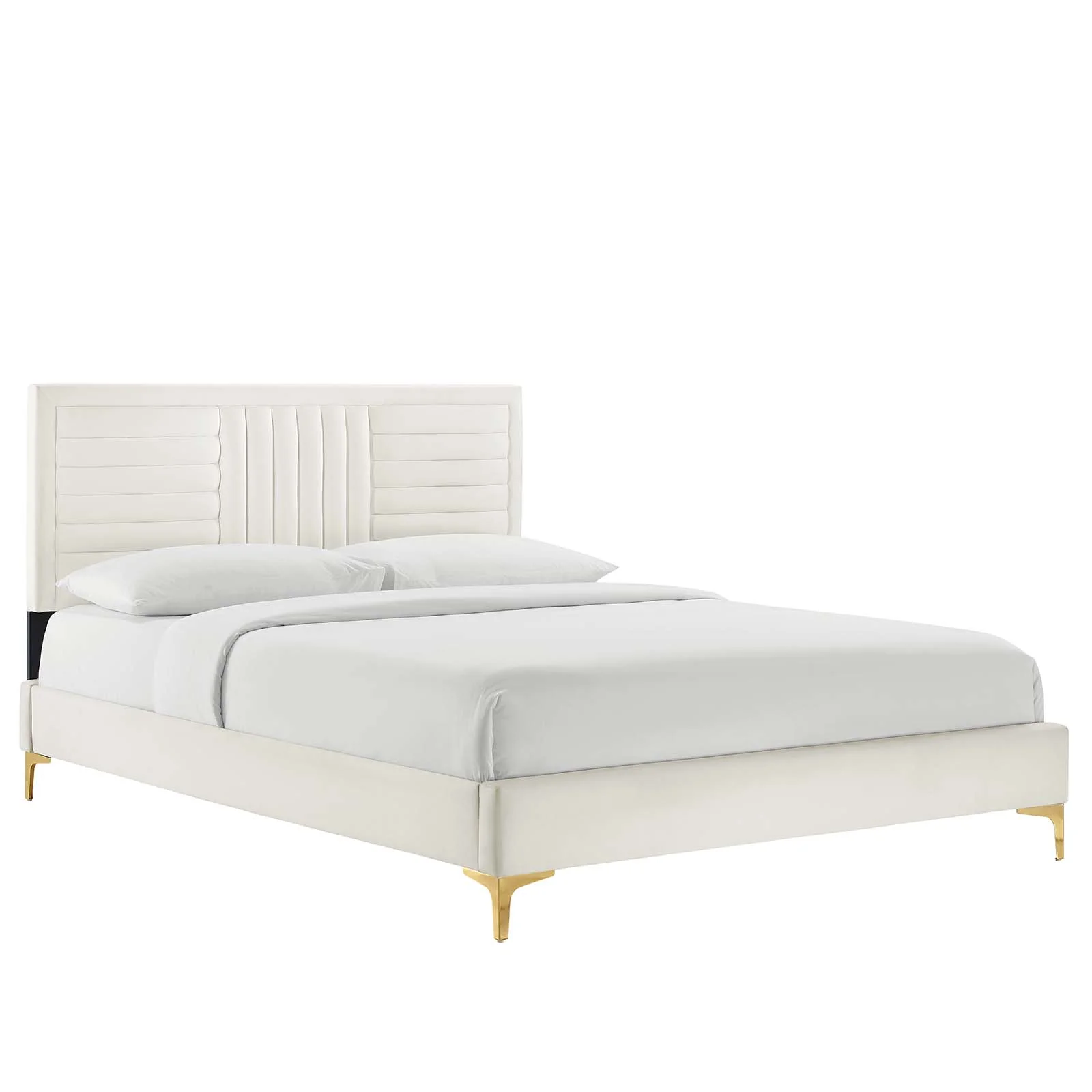Sofia Channel Tufted Performance Velvet King Platform Bed By Modway - MOD-7015 - Image 25