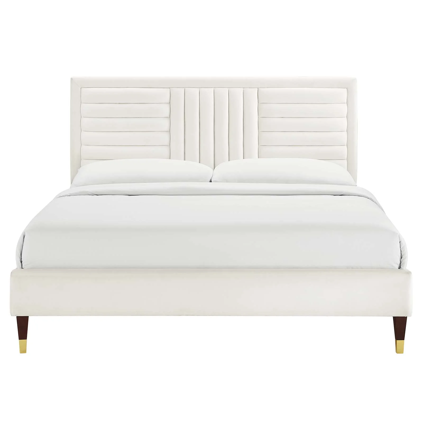 Sofia Channel Tufted Performance Velvet Queen Platform Bed By Modway - MOD-6971 - Image 27