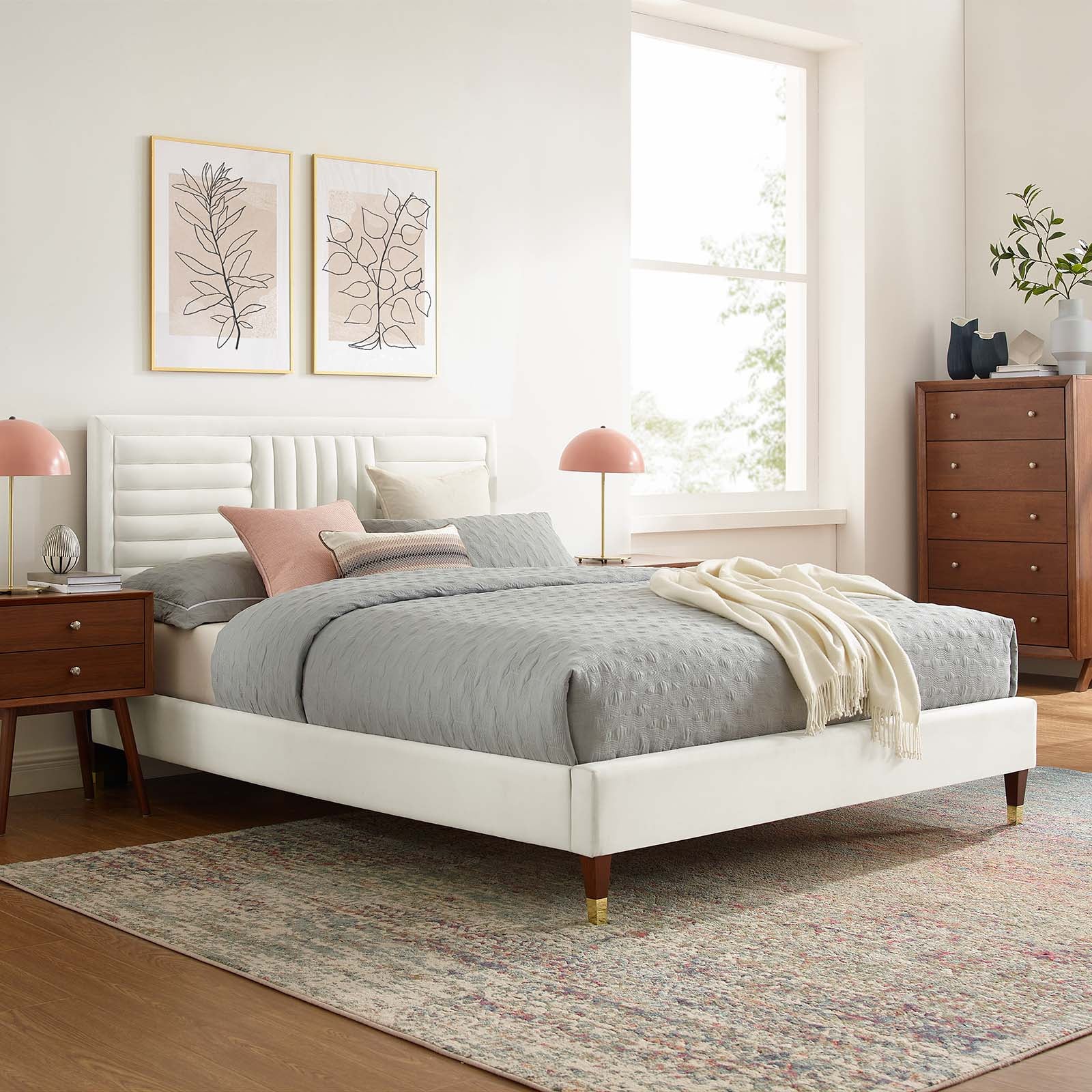 Sofia Channel Tufted Performance Velvet Queen Platform Bed By Modway - MOD-6971 - Image 32