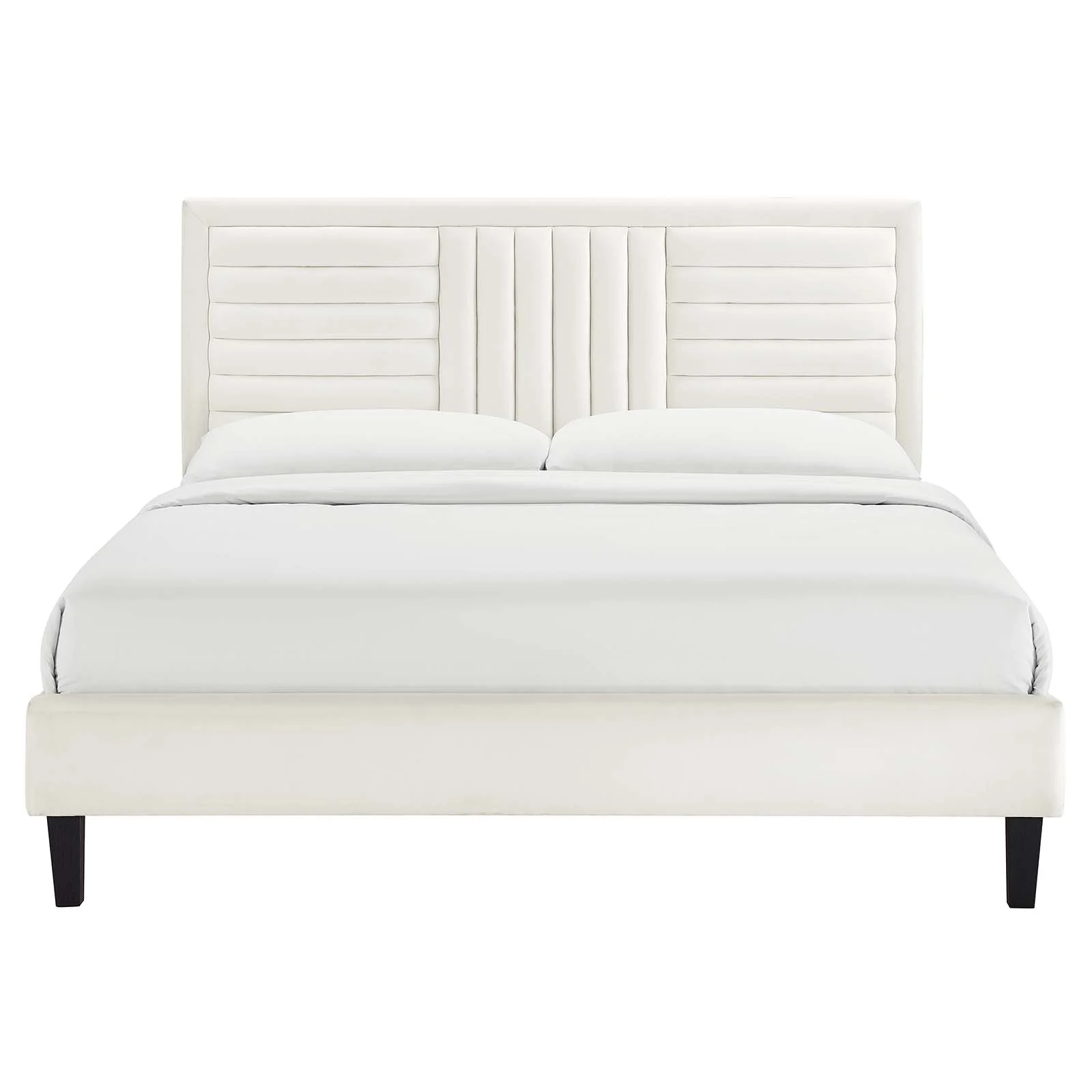 Sofia Channel Tufted Performance Velvet Queen Platform Bed By Modway - MOD-6975 - Image 26