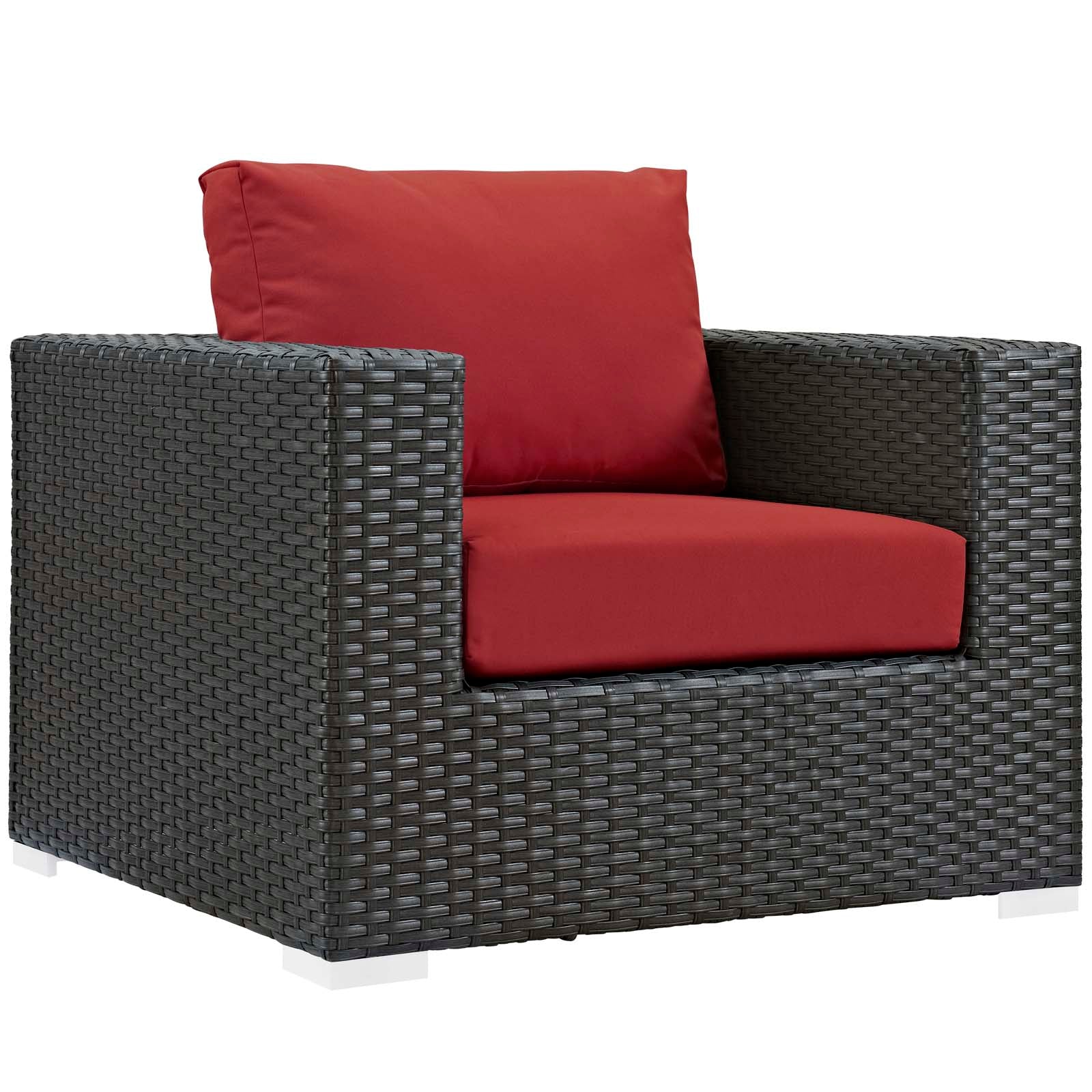 Sojourn 7 Piece Outdoor Patio Sunbrella® Sectional Set By Modway - EEI-2013 - Image 5