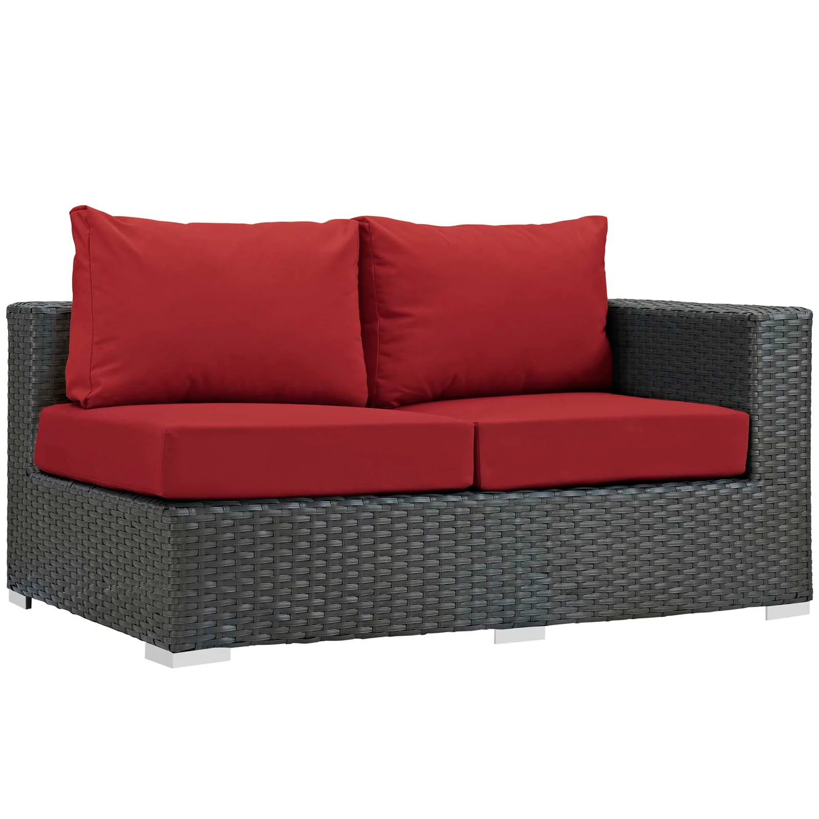 Sojourn 7 Piece Outdoor Patio Sunbrella® Sectional Set By Modway - EEI-2013 - Image 6