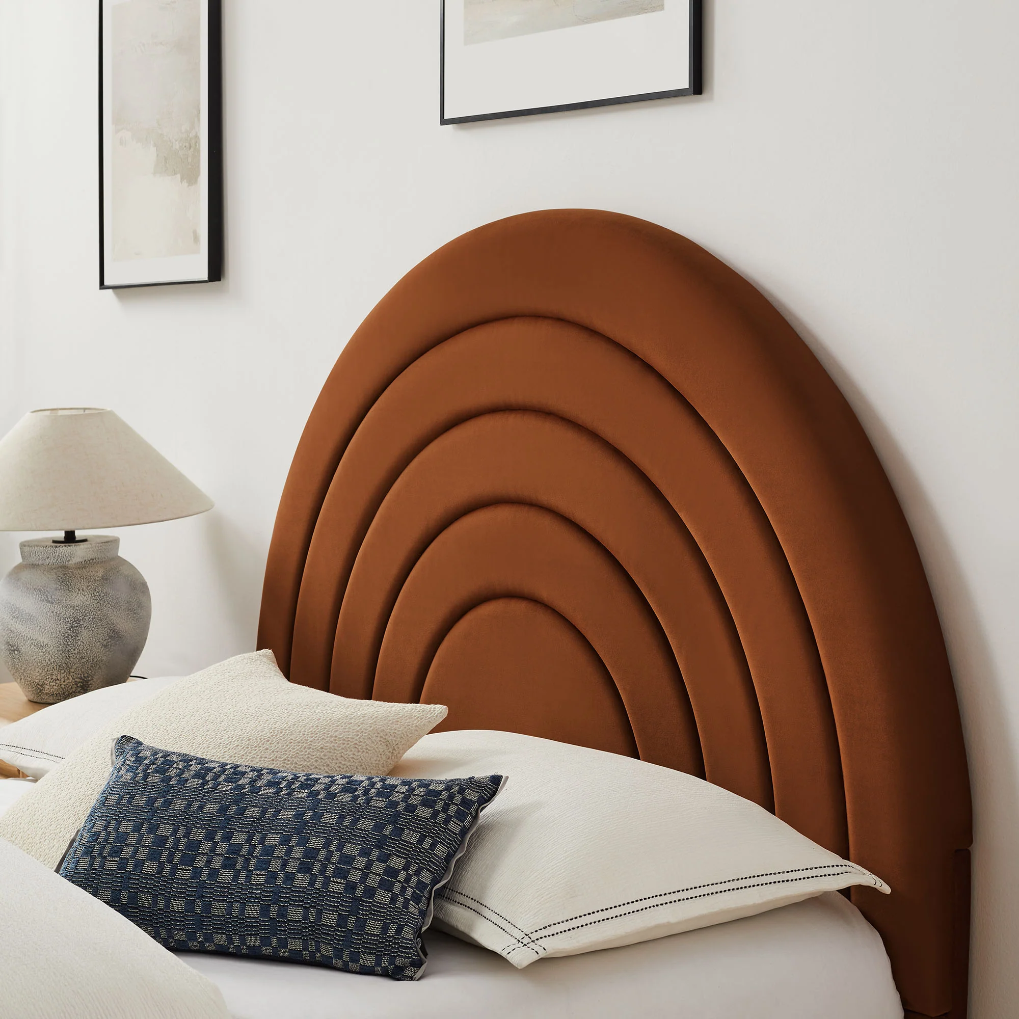 Solana Arched Performance Velvet Full Platform Bed by Modway - Image 42