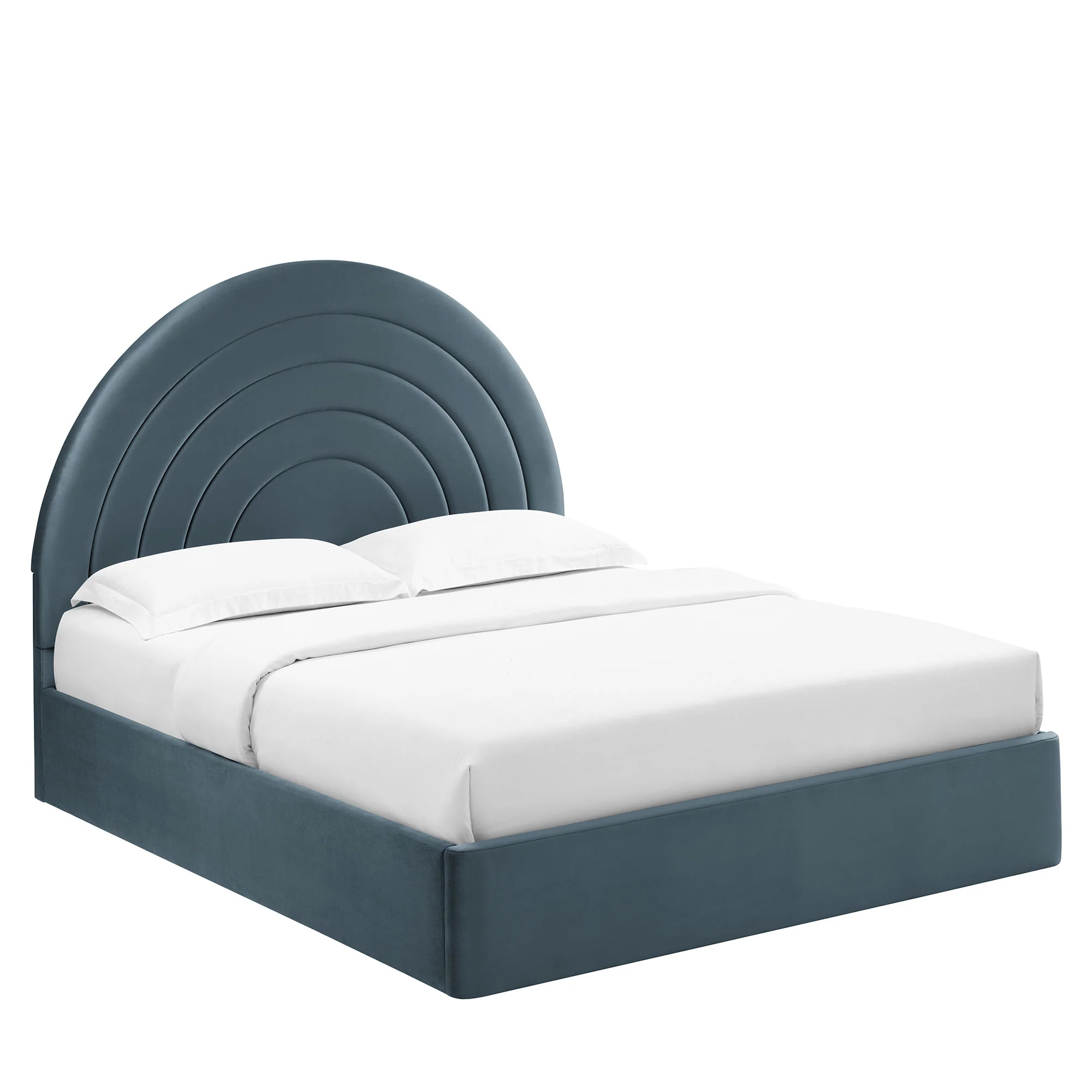 Solana Arched Performance Velvet King Platform Bed by Modway - Image 10