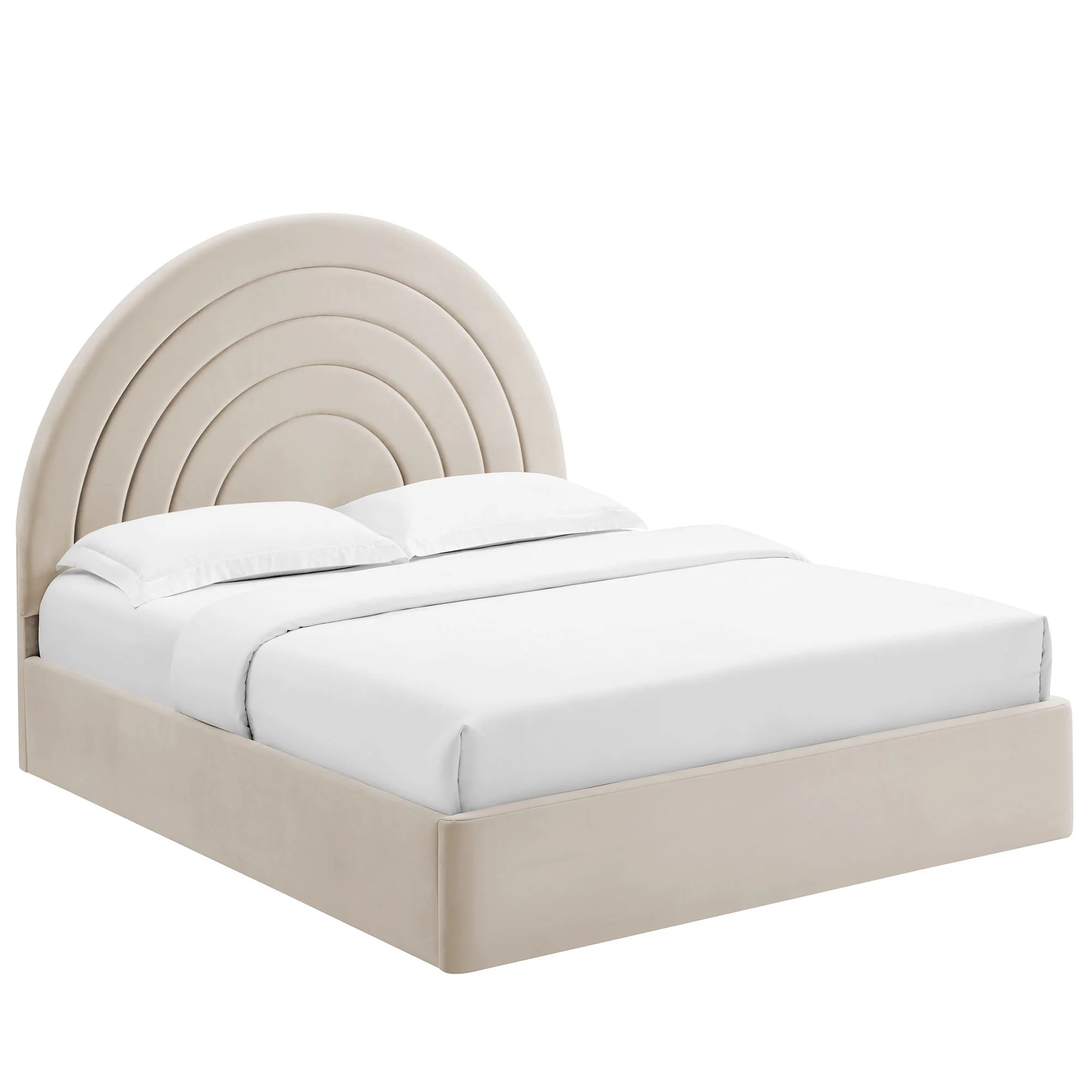 Solana Arched Performance Velvet King Platform Bed by Modway - Image 2
