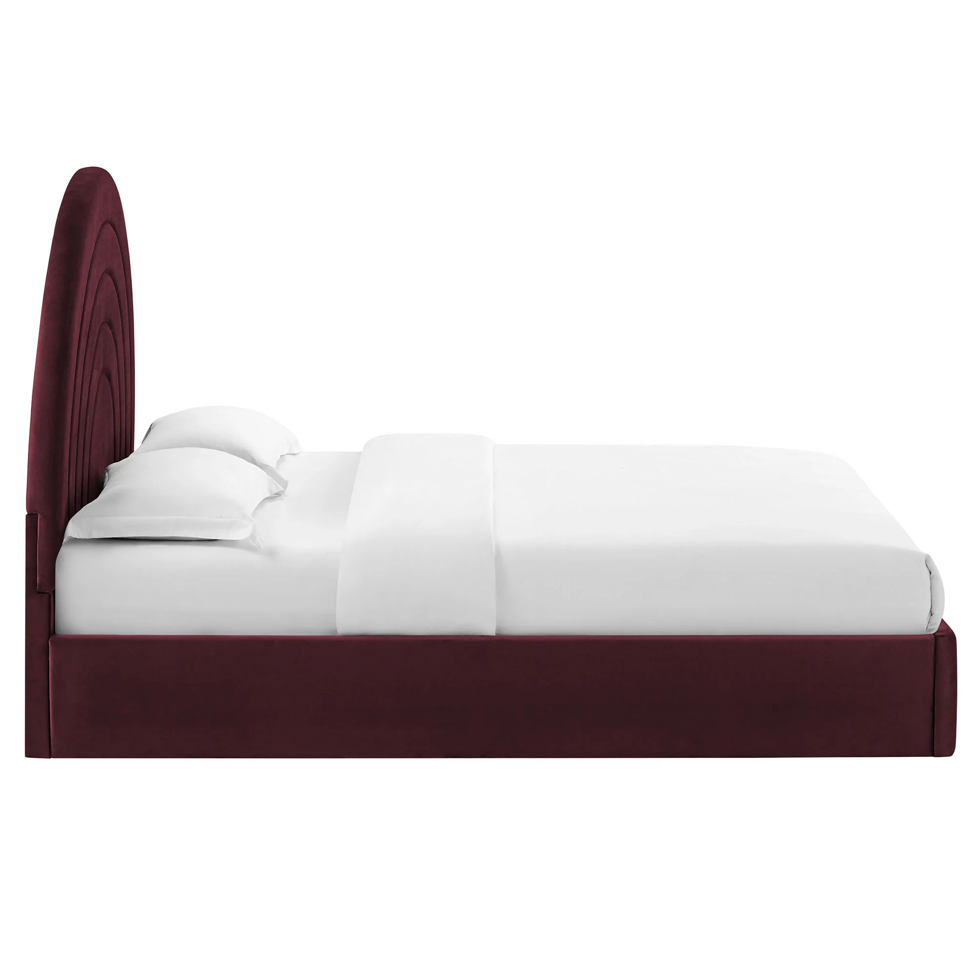 Solana Arched Performance Velvet King Platform Bed by Modway - Image 30