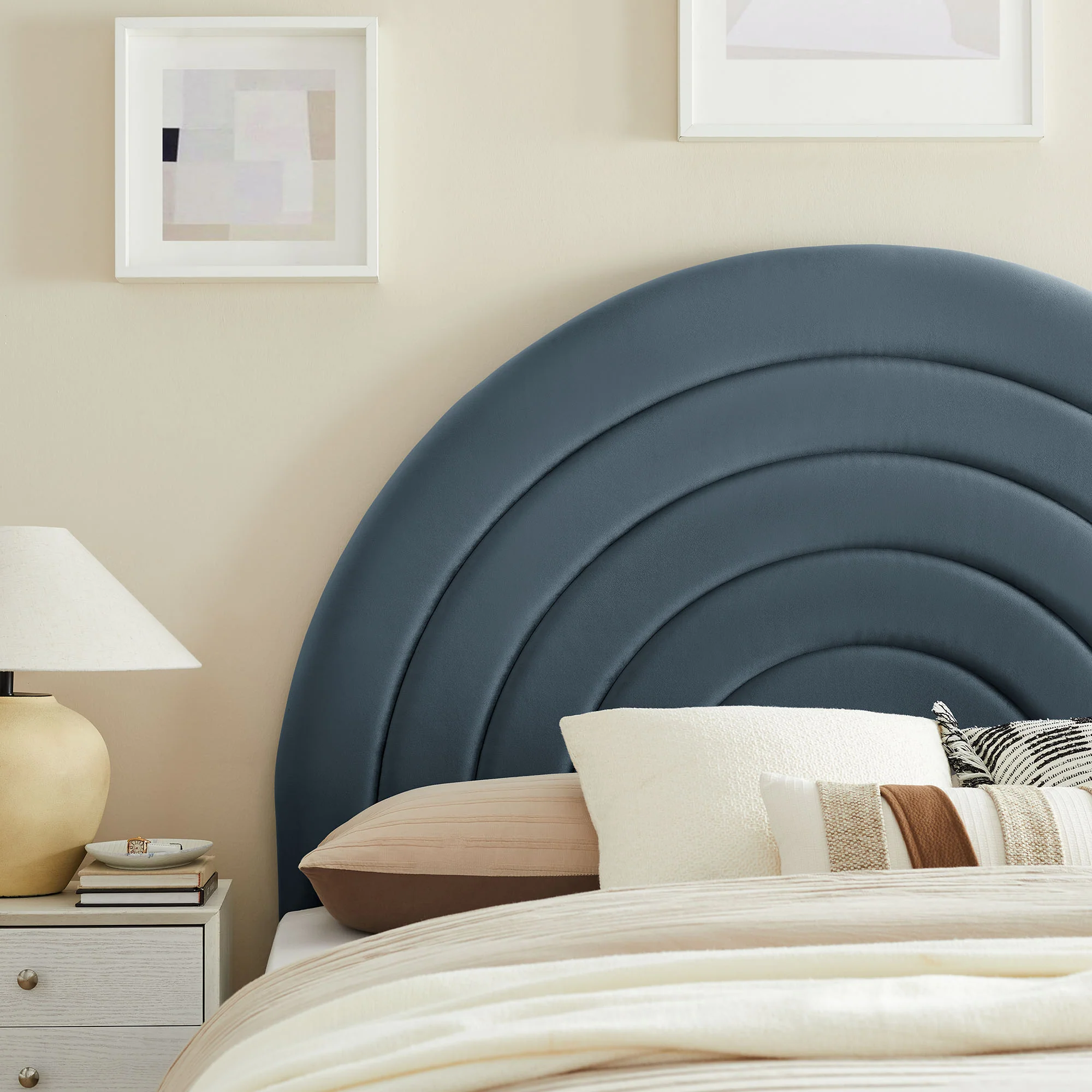 Solana Arched Performance Velvet Queen Headboard by Modway - Image 11
