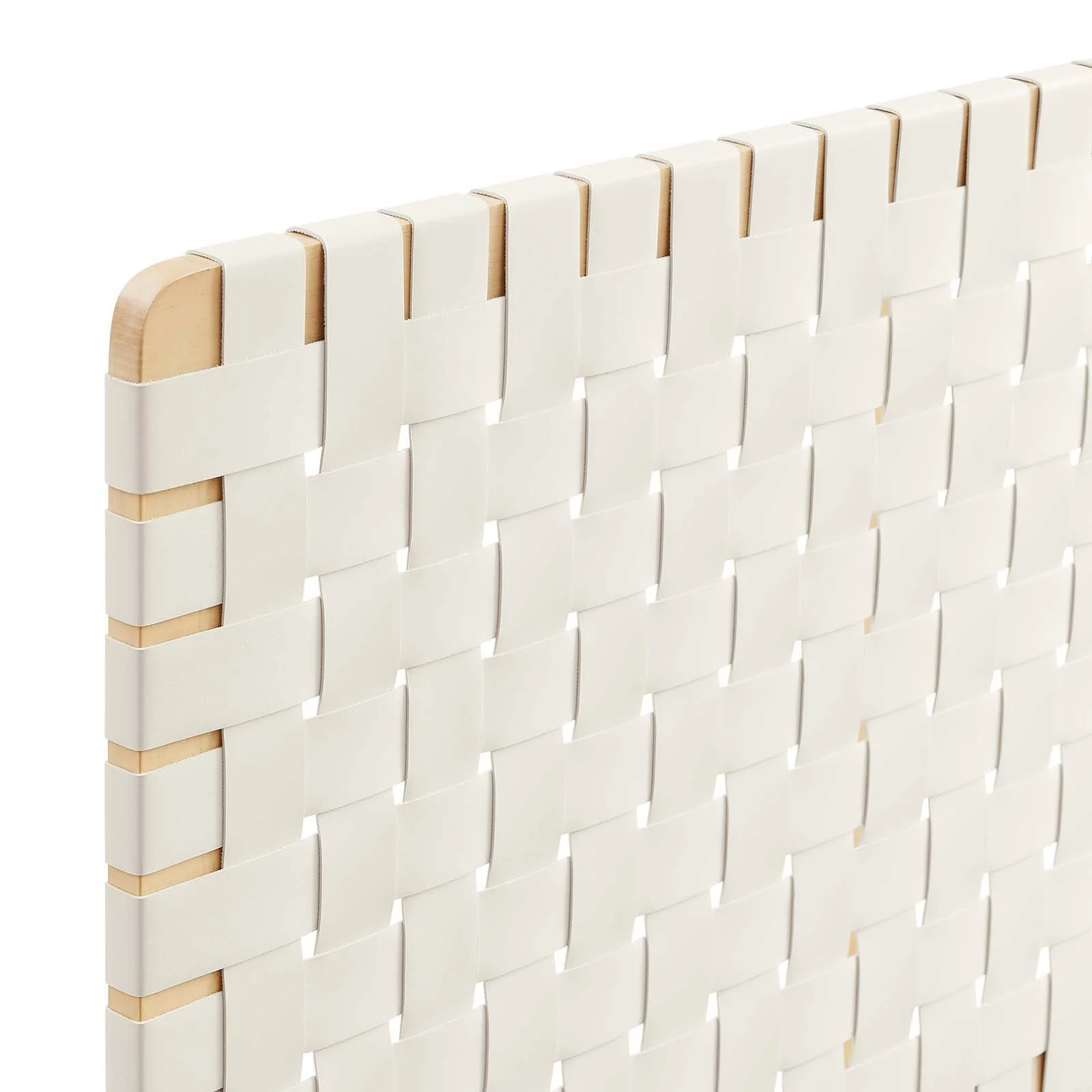 Sparta Weave Wall-Mount Twin Vegan Leather Headboard By Modway - MOD-7120 - Image 5