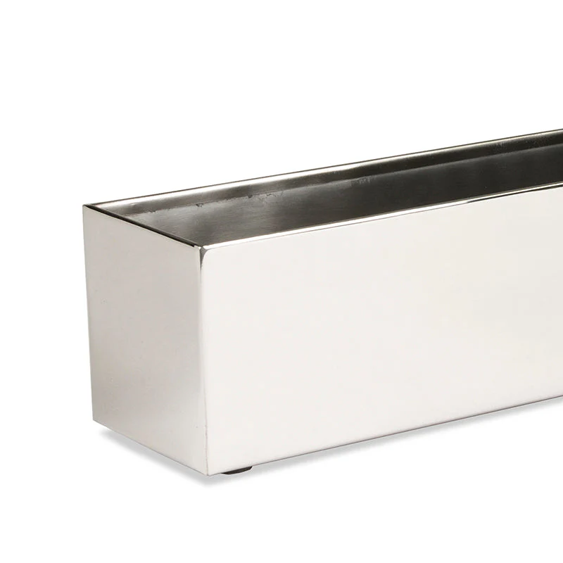Stainless Table Planter/ Vase, 20"L By Gold Leaf - Image 3