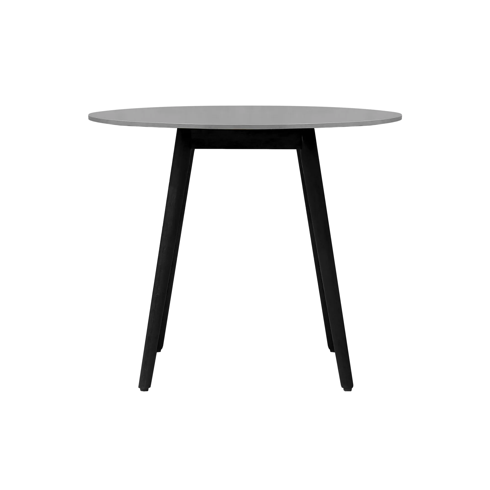 Sydney and Shasta 3 Piece Outdoor Patio 36" Dining Set in Black Eucalyptus Wood and Black Rope By Armen Living - Image 36
