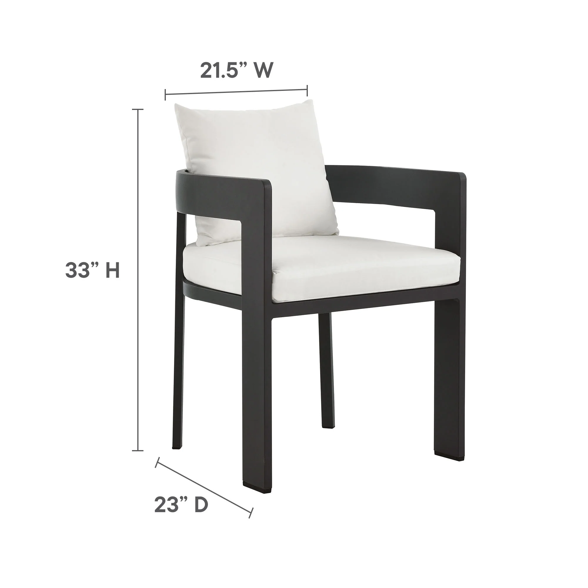 Tahoe 9-Piece Outdoor Patio Aluminum Dining Set by Modway - Image 17