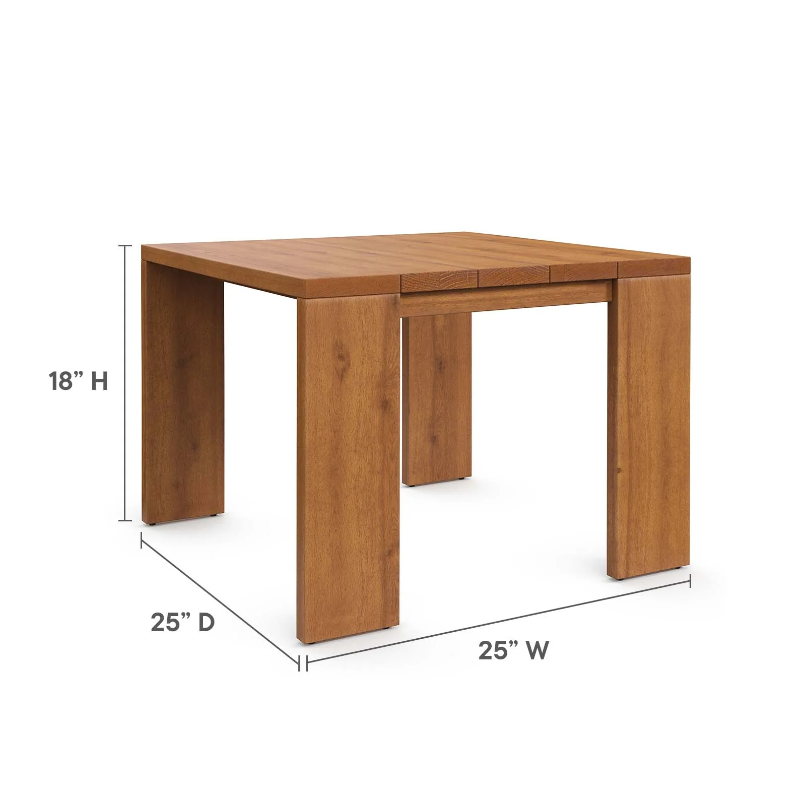 Tahoe Outdoor Patio Acacia Wood 5-Piece Furniture Set By Modway - EEI-6801 - Image 8