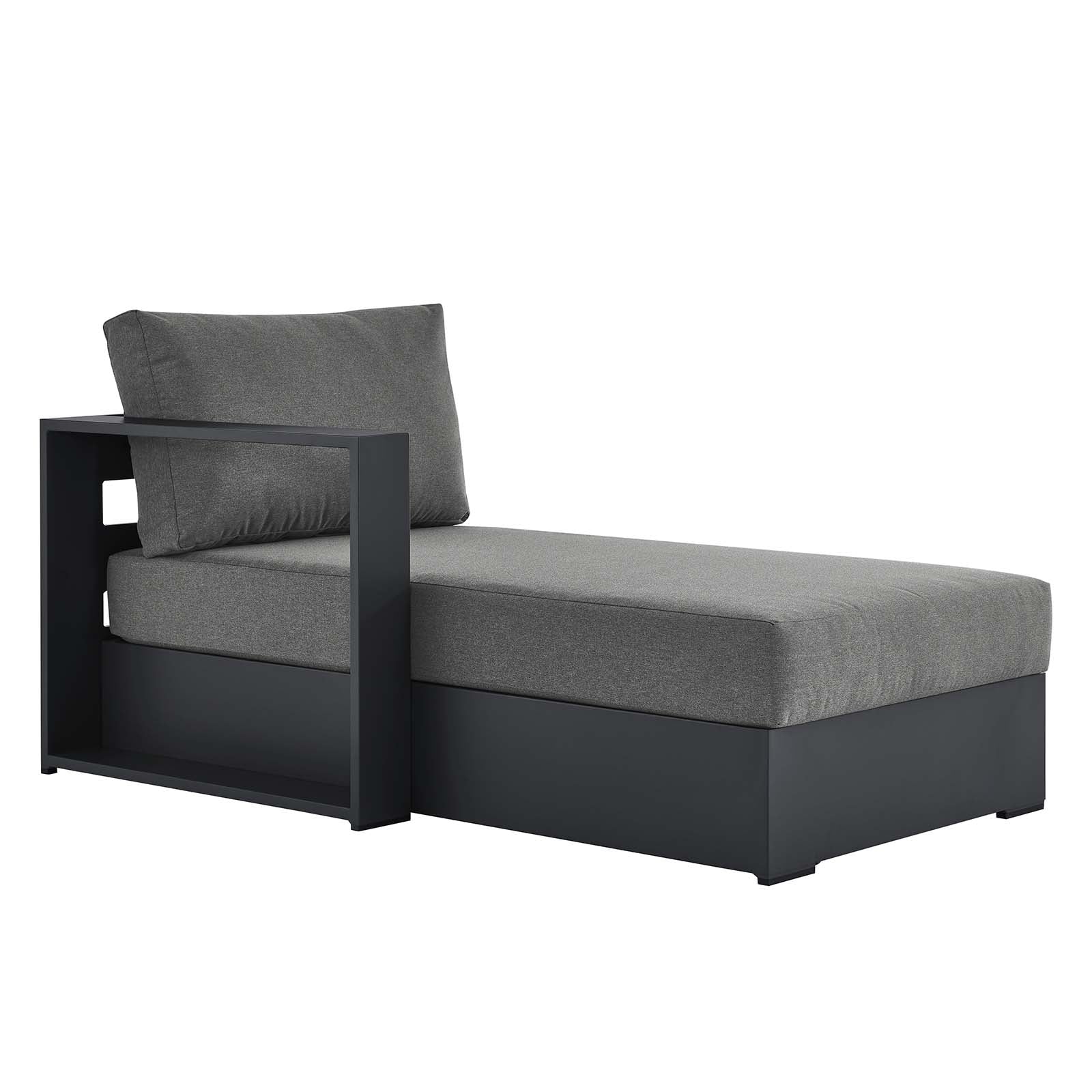 Tahoe Outdoor Patio Powder-Coated Aluminum Modular Left-Facing Chaise Lounge By Modway - EEI-6632