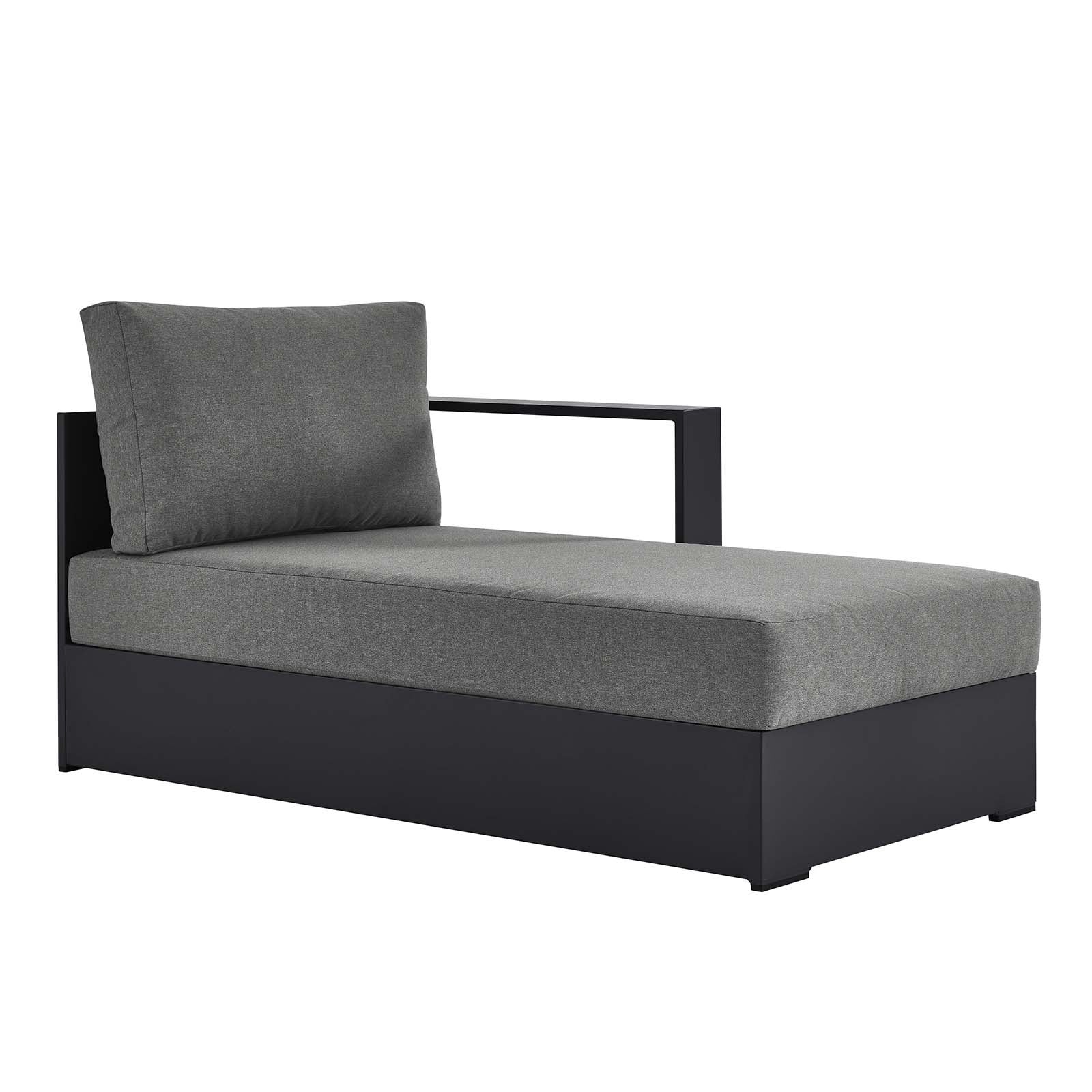 Tahoe Outdoor Patio Powder-Coated Aluminum Modular Right-Facing Chaise Lounge By Modway - EEI-6633