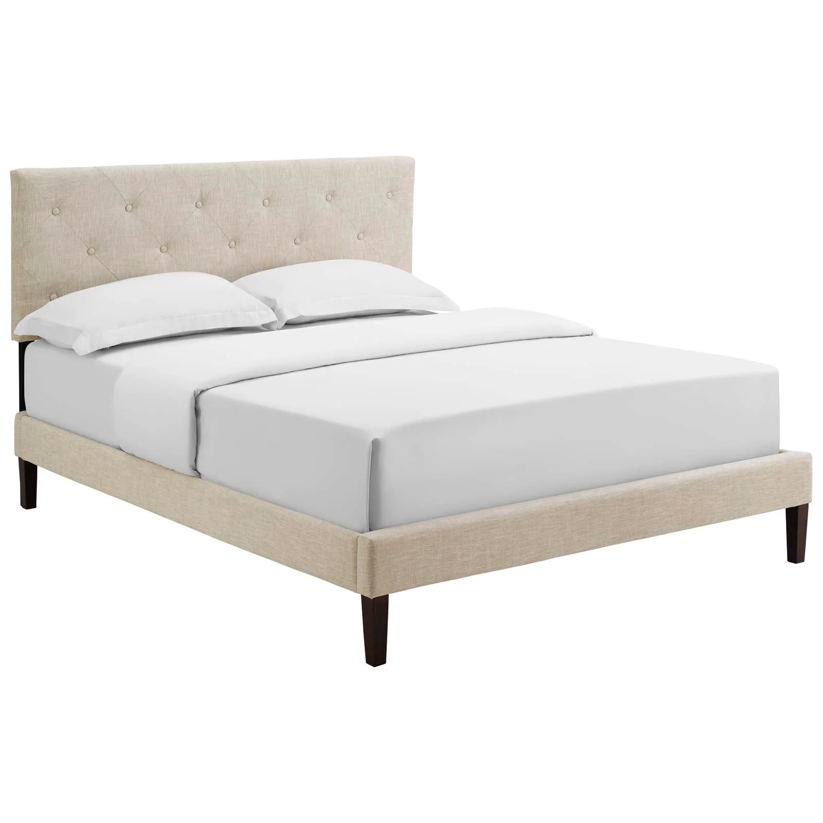 Tarah Full Fabric Platform Bed with Squared Tapered Legs By Modway - MOD-5985 - Image 2