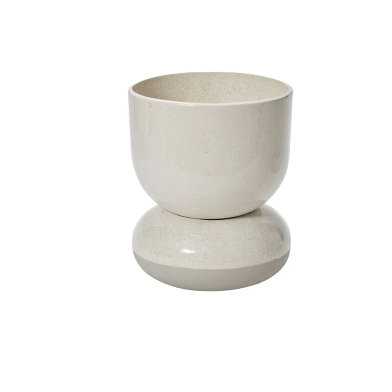 Tartu Pot with Saucer 8.75"x 10.75" By Accent Decor