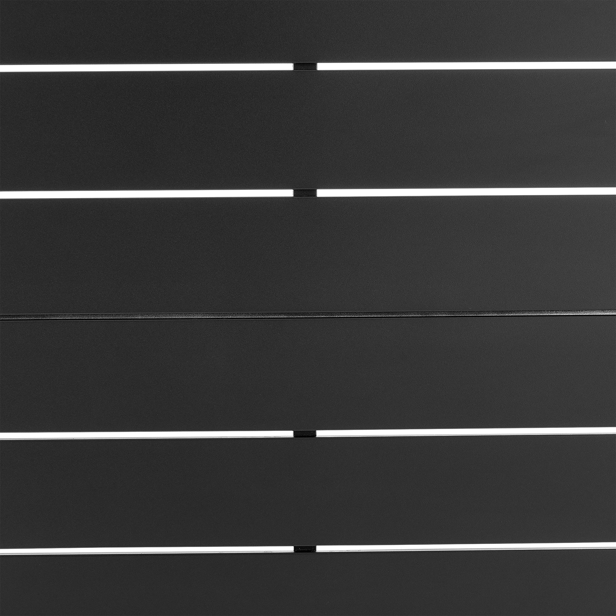 Tiffany Outdoor Patio Ruond Coffee Table in Black Aluminum By Armen Living - Image 5