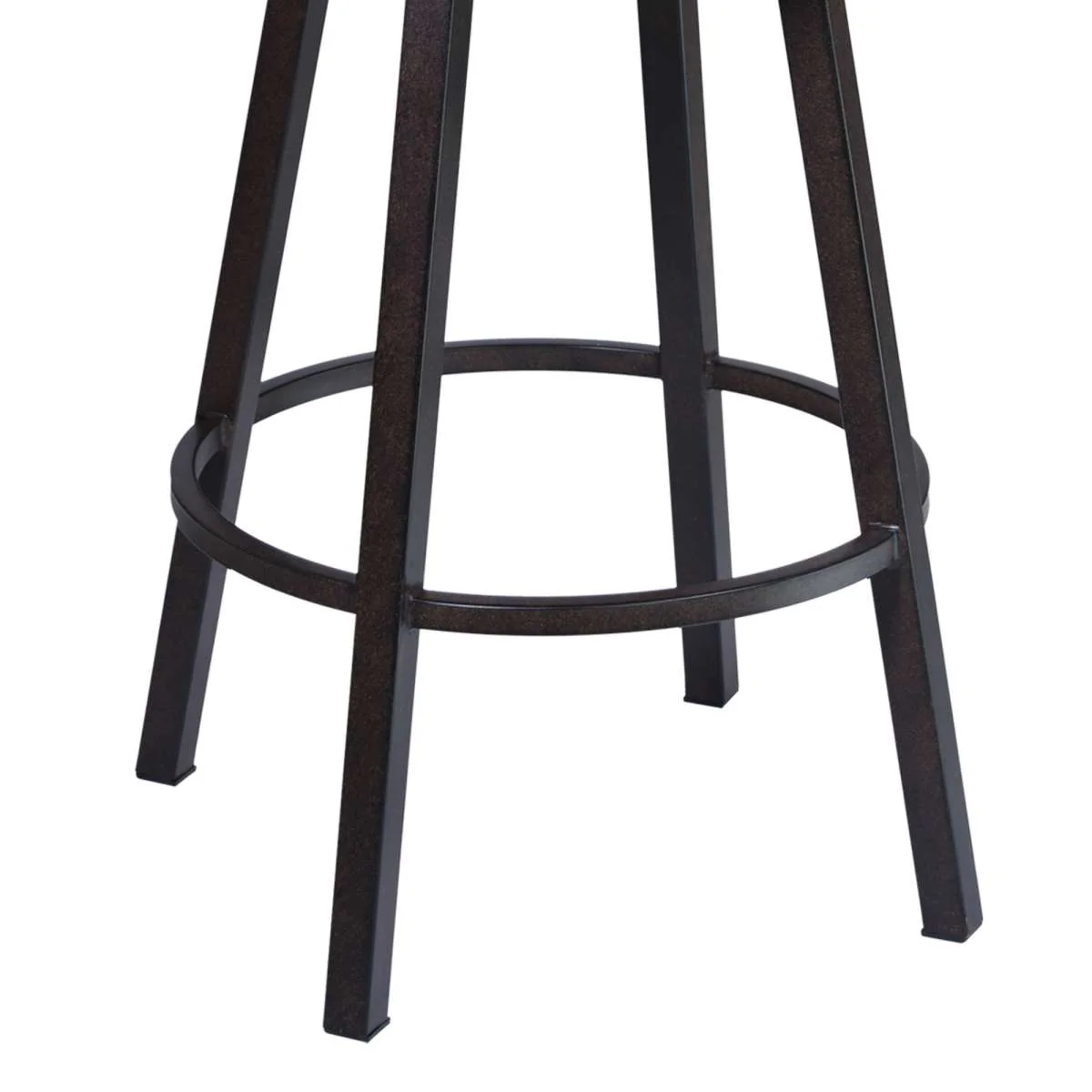 Titana 30" Barstool in Auburn Bay finish with Brown Pu upholstery By Armen Living - Image 3