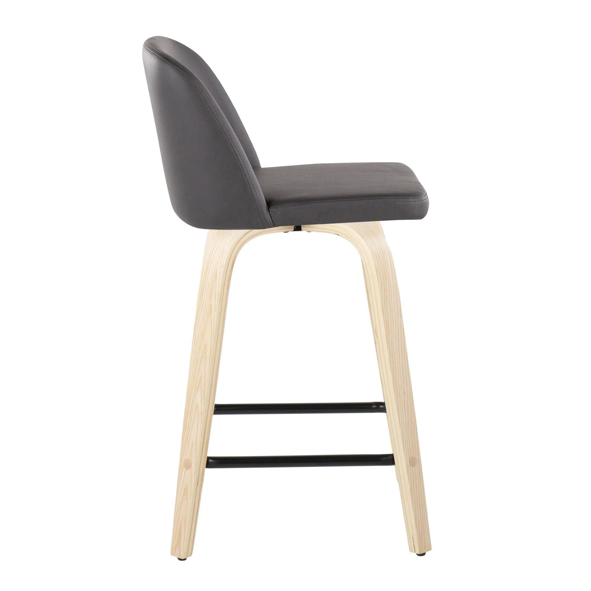 Toriano 24" Fixed Height Counter Stool - Set of 2 Cream By LumiSource - Image 9